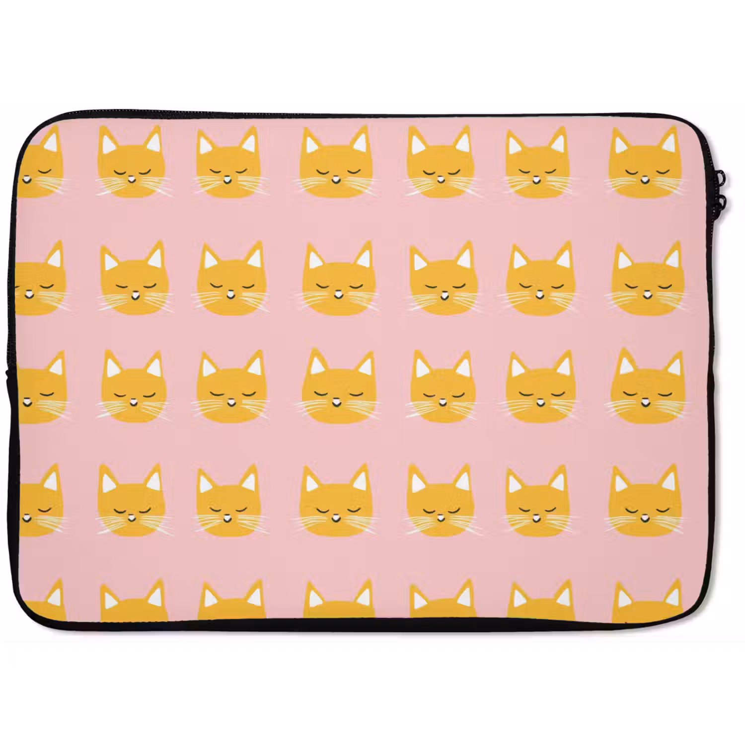 Katten - Patroon - Roze laptophoes neopreen klein 279 -zkaufland3dotto