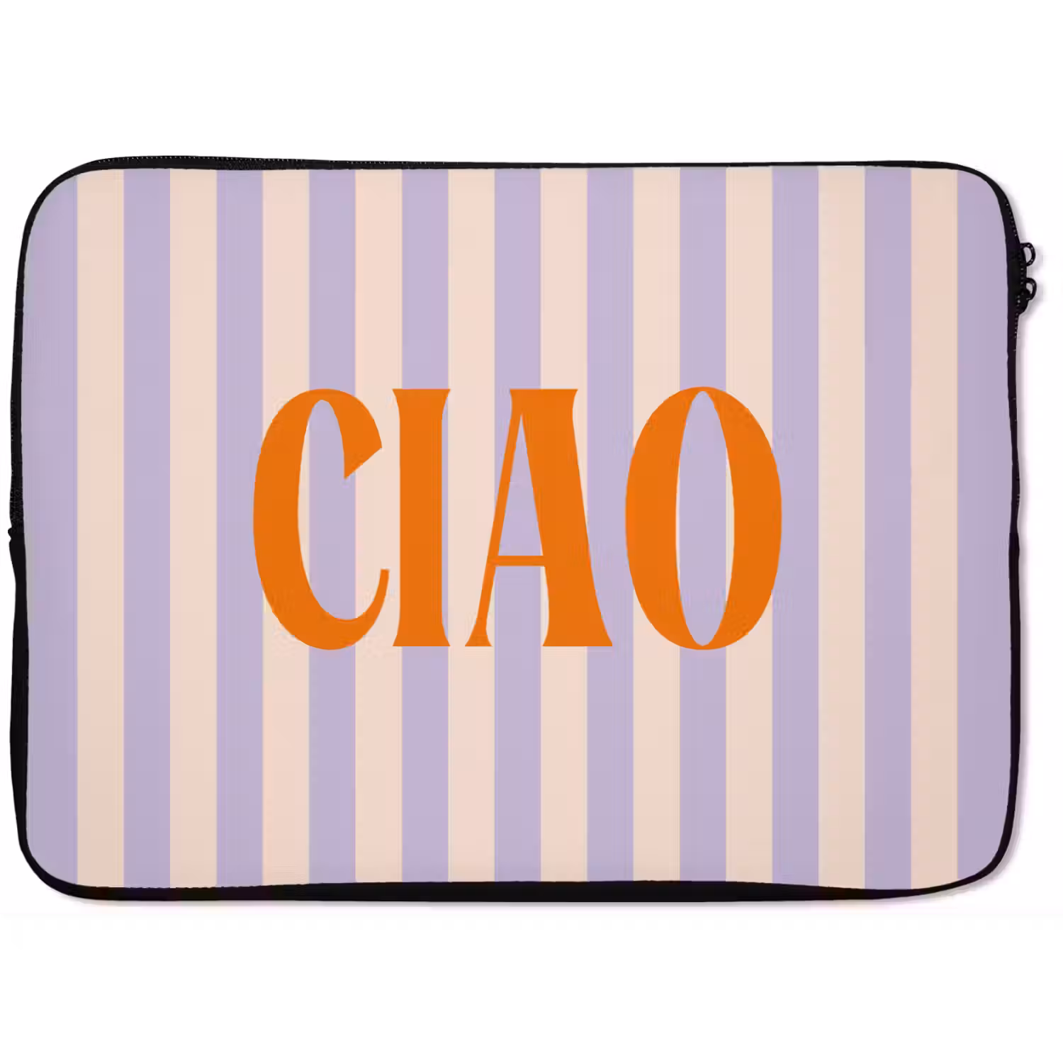 Ciao - Quote - Pastel - Strepen laptophoes neopreen klein -zkaufland3dotto