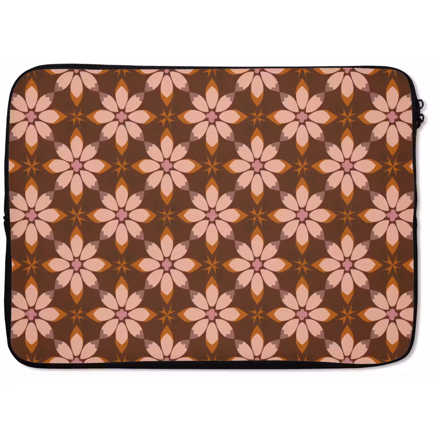 Klassiek - Retro - Bruin laptophoes neopreen klein 279 -zkaufland3dotto