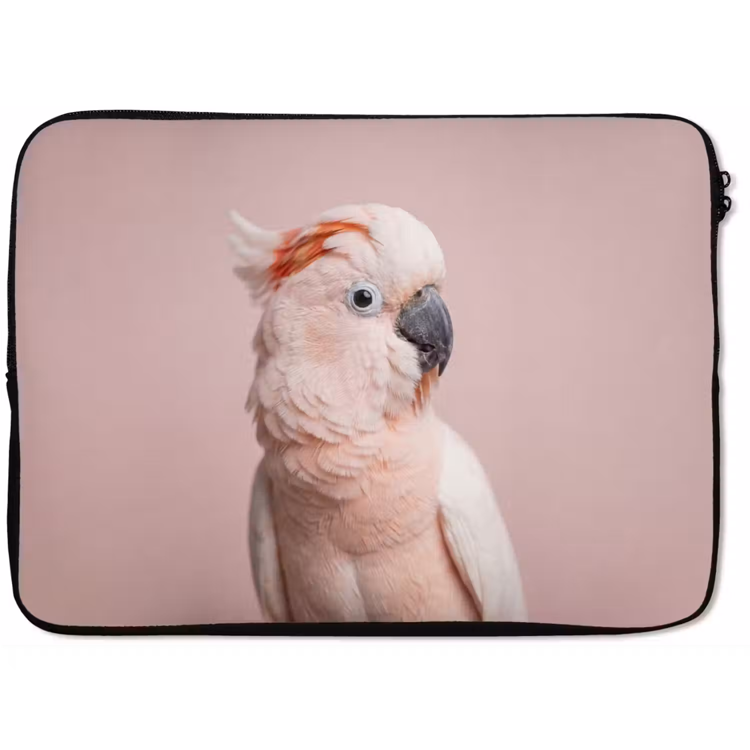 Kaketoe - Portret - Roze laptophoes neopreen klein -zkaufland3dotto
