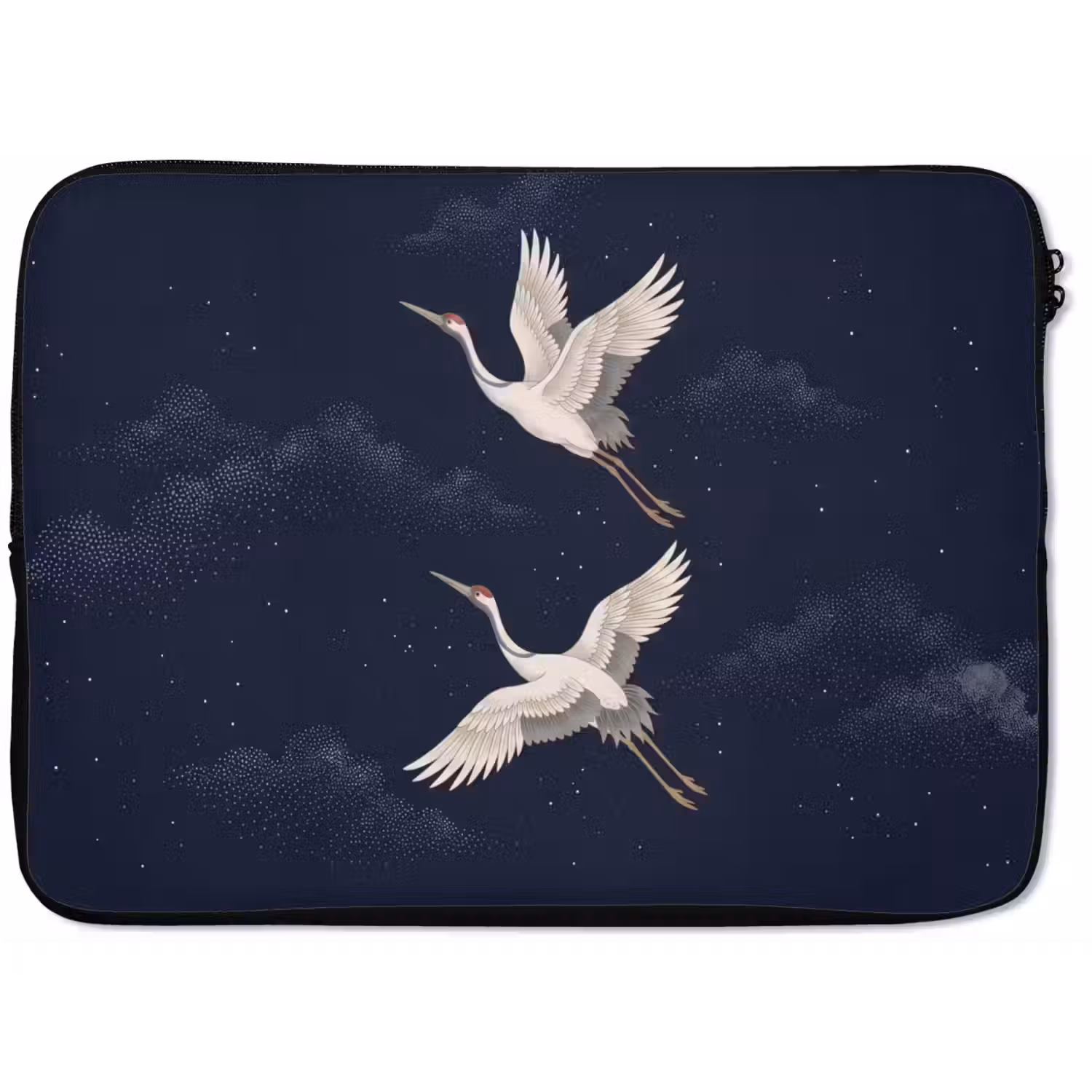 Kraanvogels - Nachthemel - Blauw laptophoes neopreen klein -zkaufland3dotto