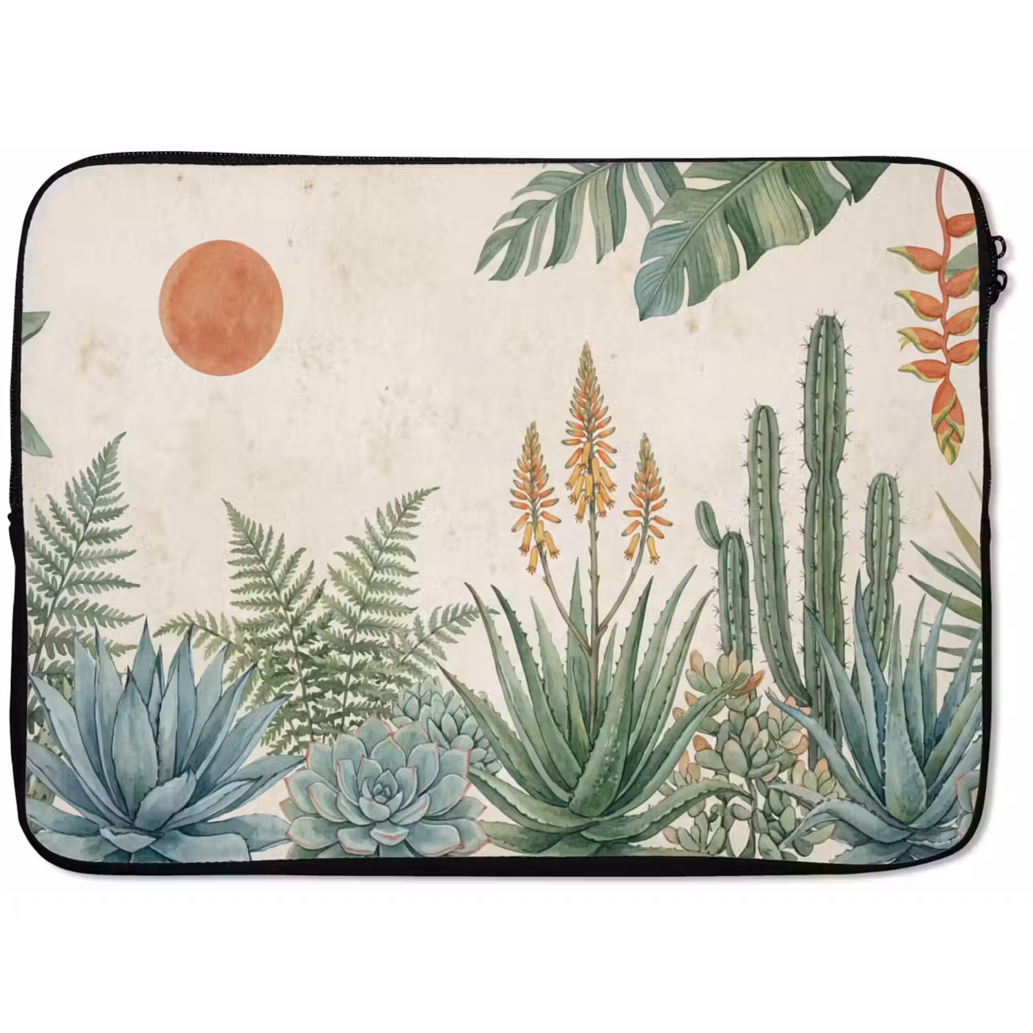 Woestijn - Planten - Groen laptophoes neopreen klein -zkaufland3dotto