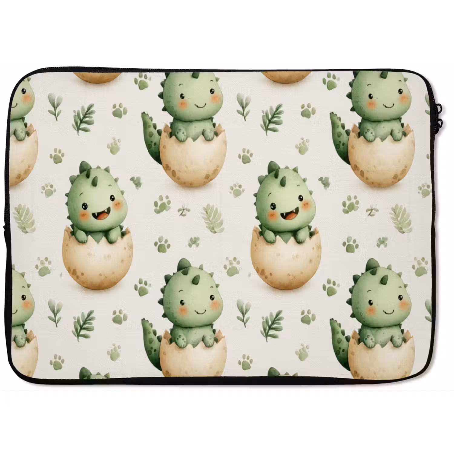 Dino - Eieren - Groen laptophoes neopreen klein 279 -zkaufland3dotto