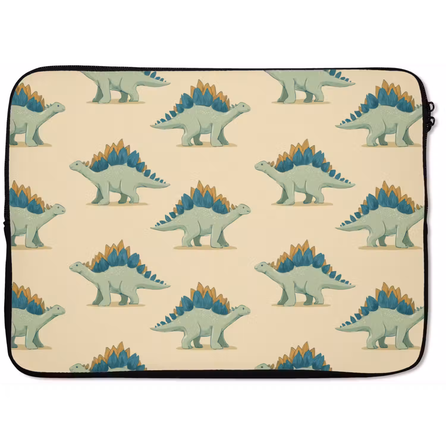 Dino - Patroon - Groen laptophoes neopreen klein 279 -zkaufland3dotto