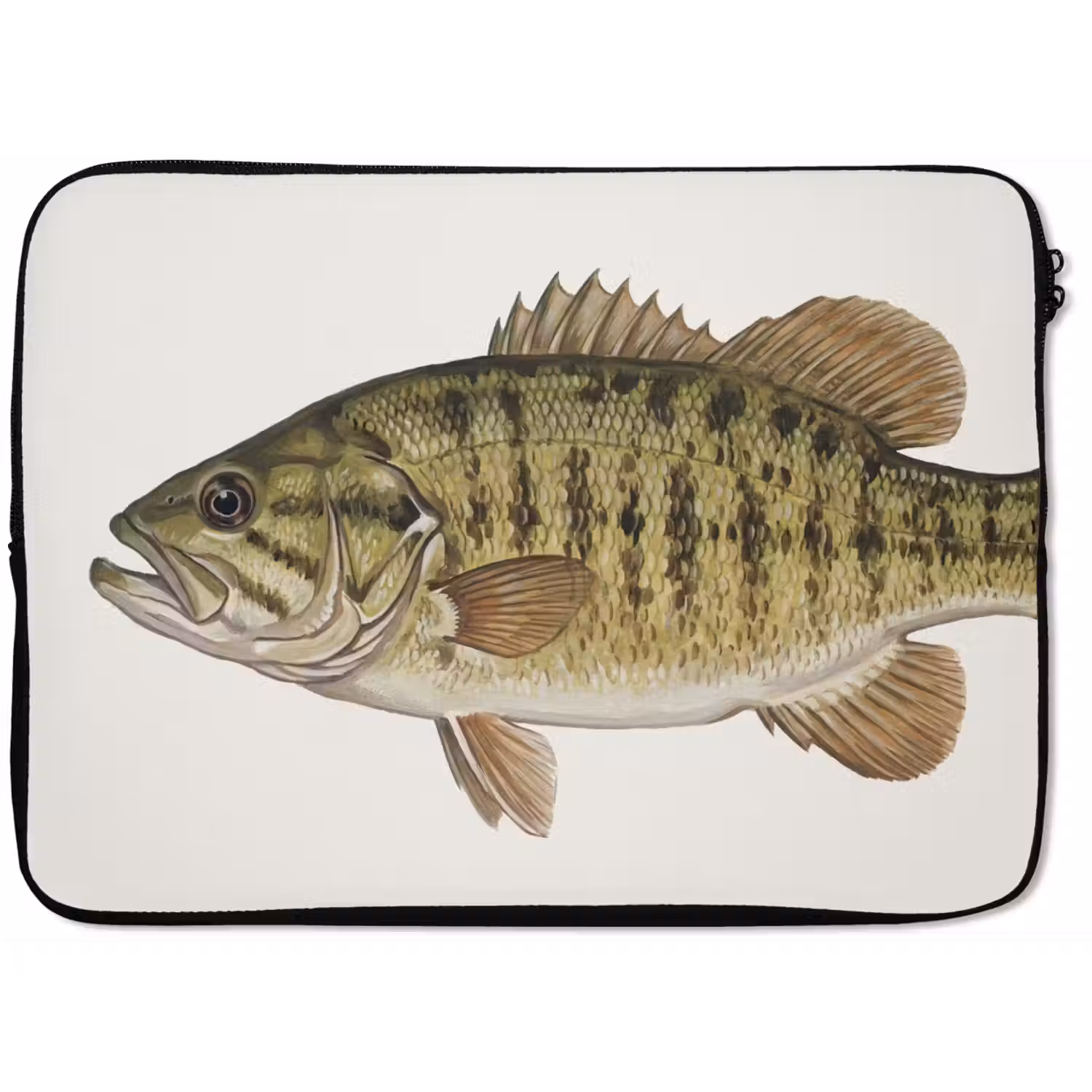 Vissen - Natuur - Vintage laptophoes neopreen klein -zkaufland3dotto