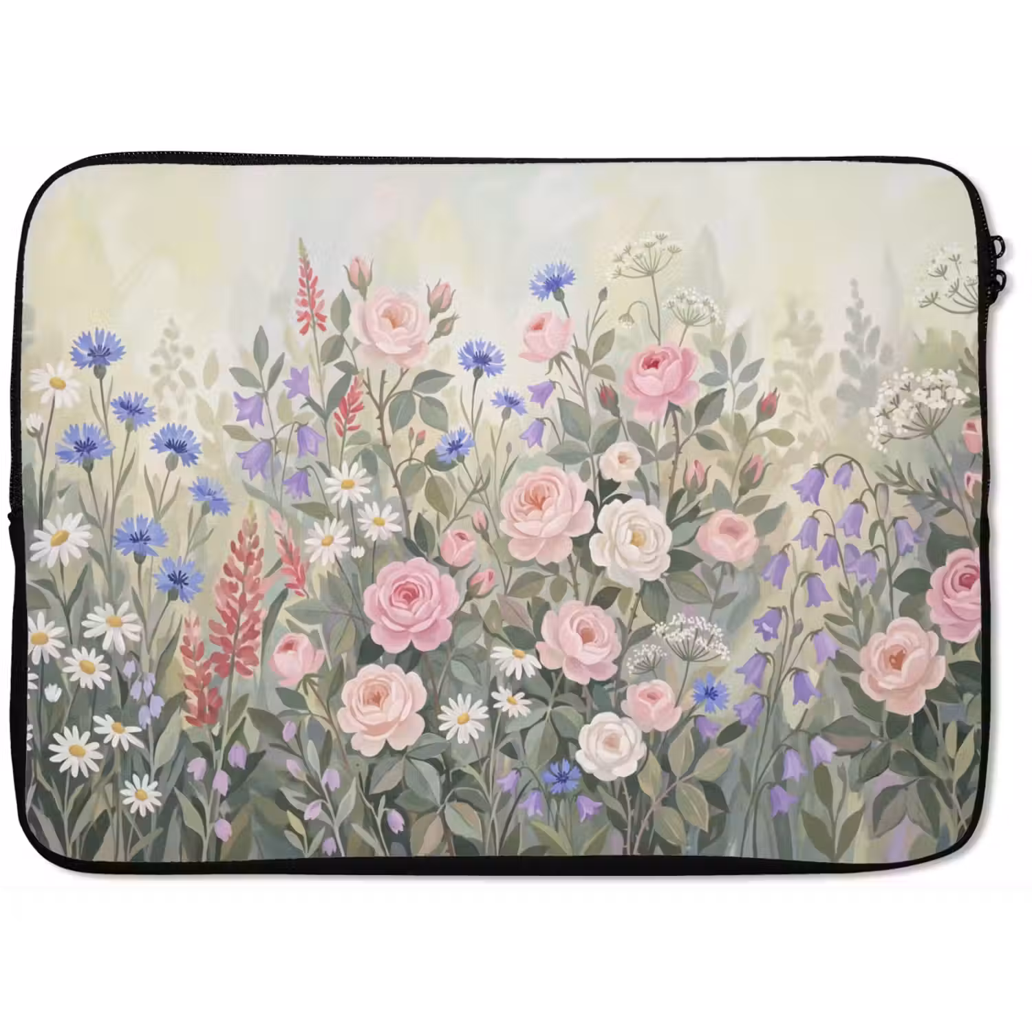 Bloemen - Tuin - Natuur - Kleurrijk laptophoes neopreen klein -zkaufland3dotto