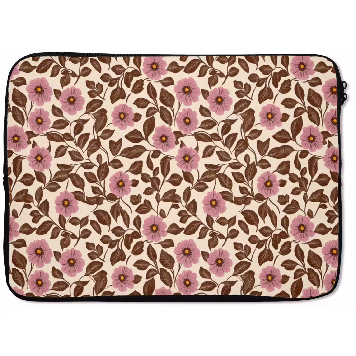 Bloemen - Bladeren - Kleurrijk laptophoes neopreen klein 279 -zkaufland3dotto