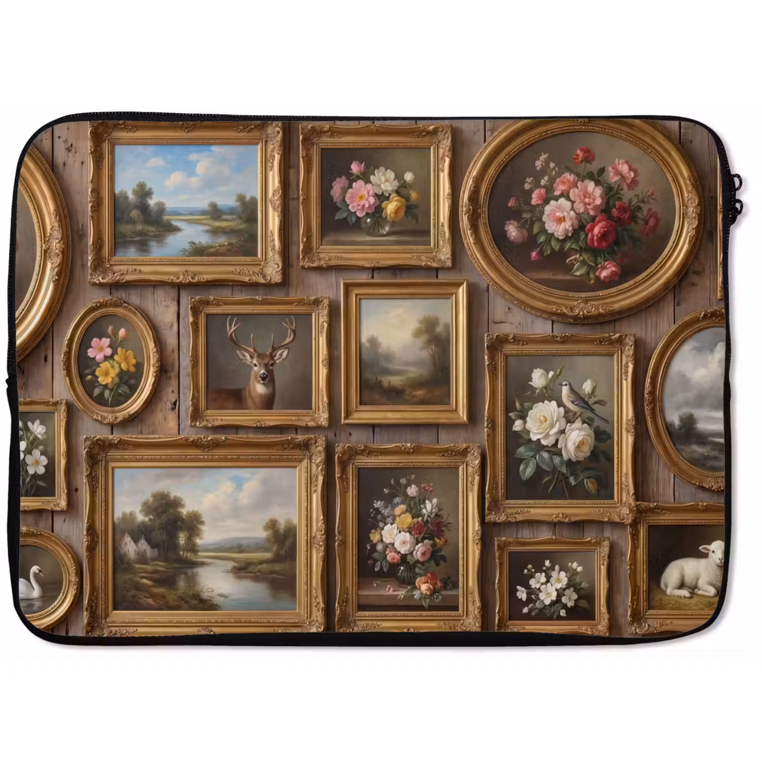 Bloemen - Rozen - Klassiek - Vaas - Kleurrijk laptophoes neopreen klein -zkaufland3dotto