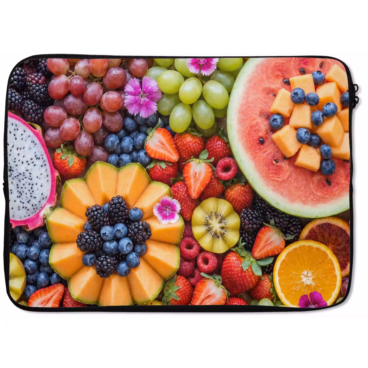 Fruit - Vers - Variatie - Eten - Kleurrijk laptophoes neopreen klein -zkaufland3dotto