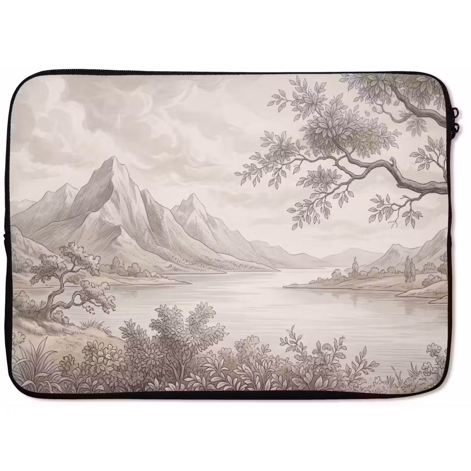 Landschap - Bergen - Meer - Natuur laptophoes neopreen klein -zkaufland3dotto