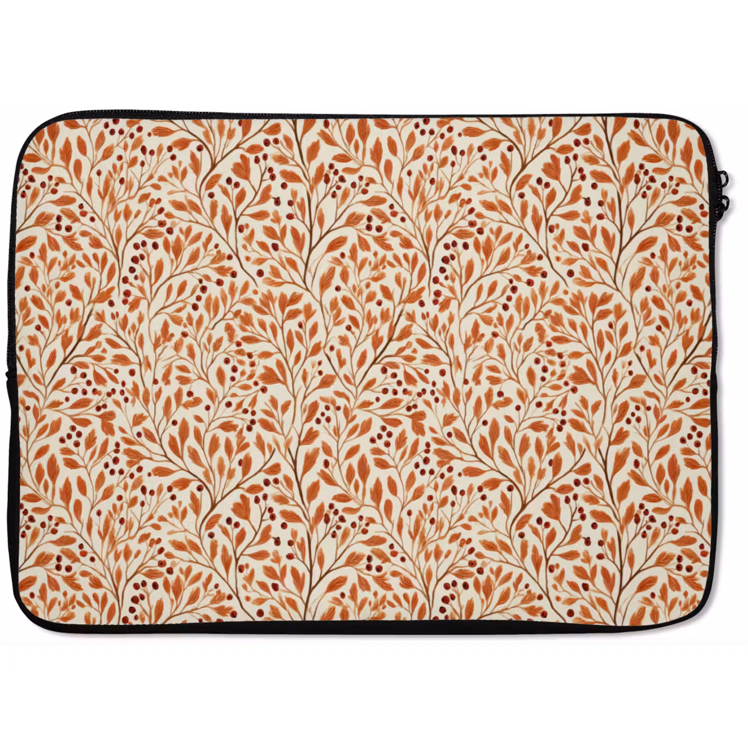 Bladeren - Botanisch - Terracotta laptophoes neopreen klein 279 -zkaufland3dotto