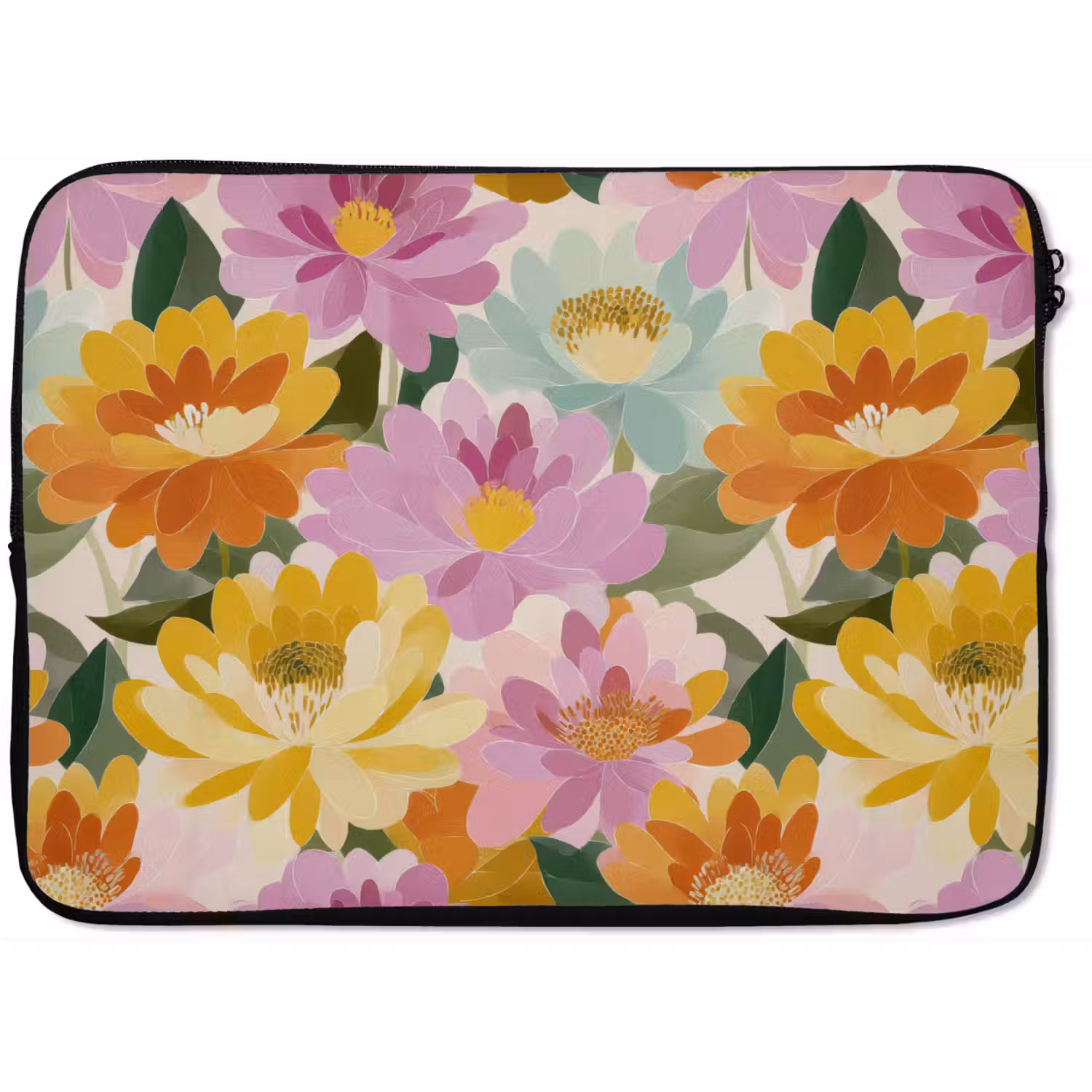 Lelies - Aquarel - Pastel laptophoes neopreen klein 279 -zkaufland3dotto