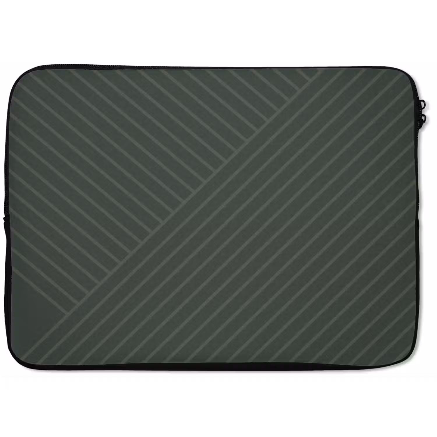 Lijnen - Abstract - Groen - Minimalistisch laptophoes neopreen klein -zkaufland3dotto