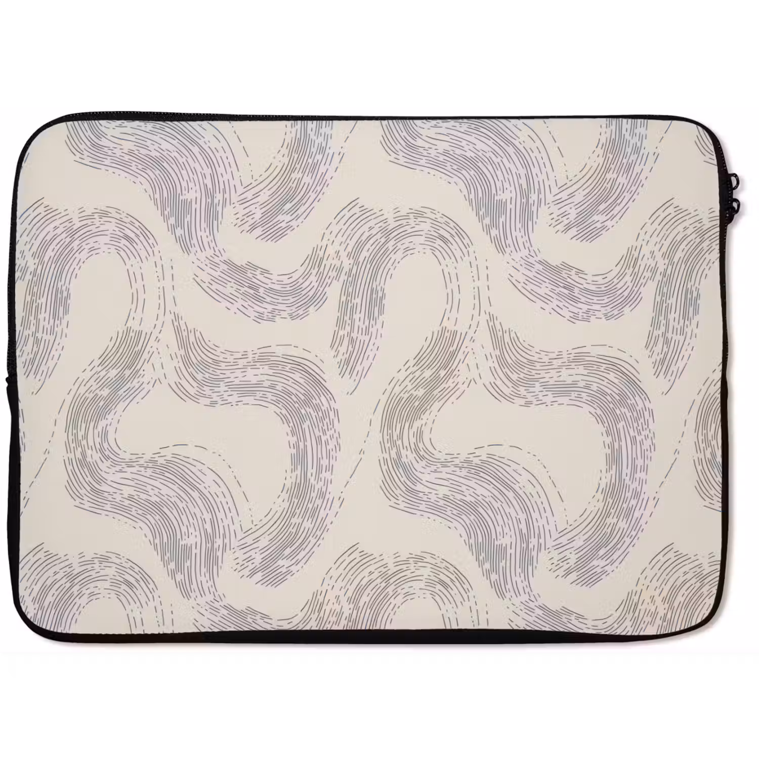 Lijnen - Patroon - Beige - Minimalistisch laptophoes neopreen klein 279 -zkaufland3dotto