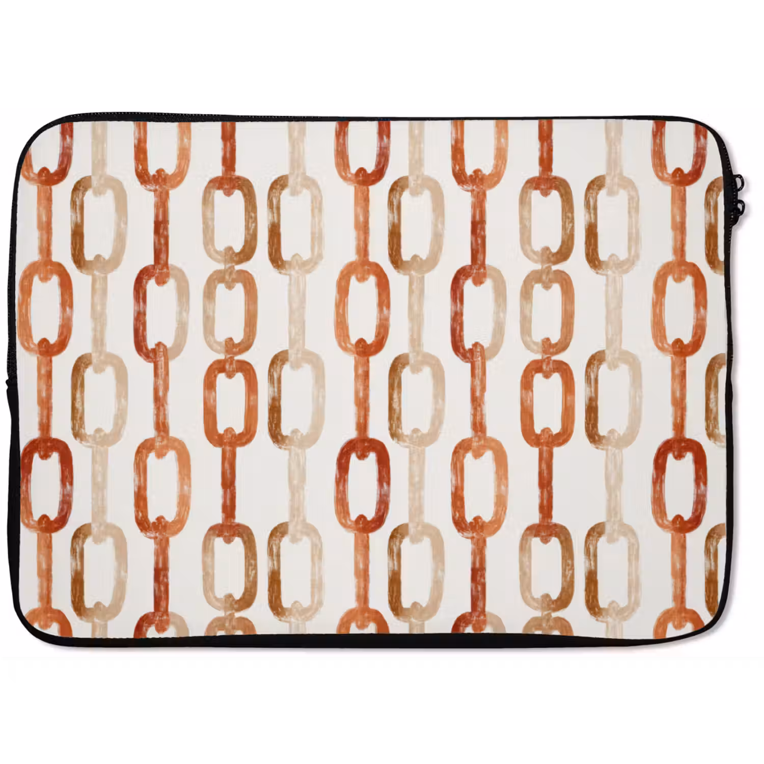Schakels - Patroon - Aquarel - Terracotta laptophoes neopreen klein 279 -zkaufland3dotto