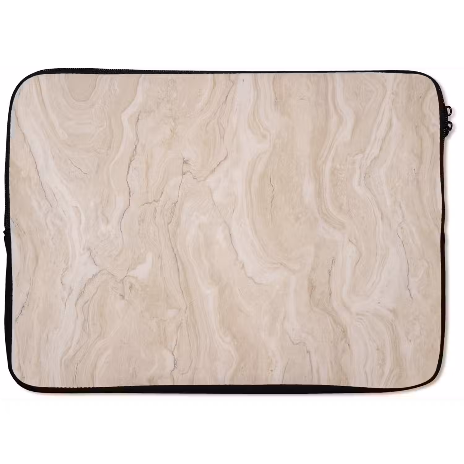 Marmer - Patroon - Beige - Steen - Abstract laptophoes neopreen klein -zkaufland3dotto