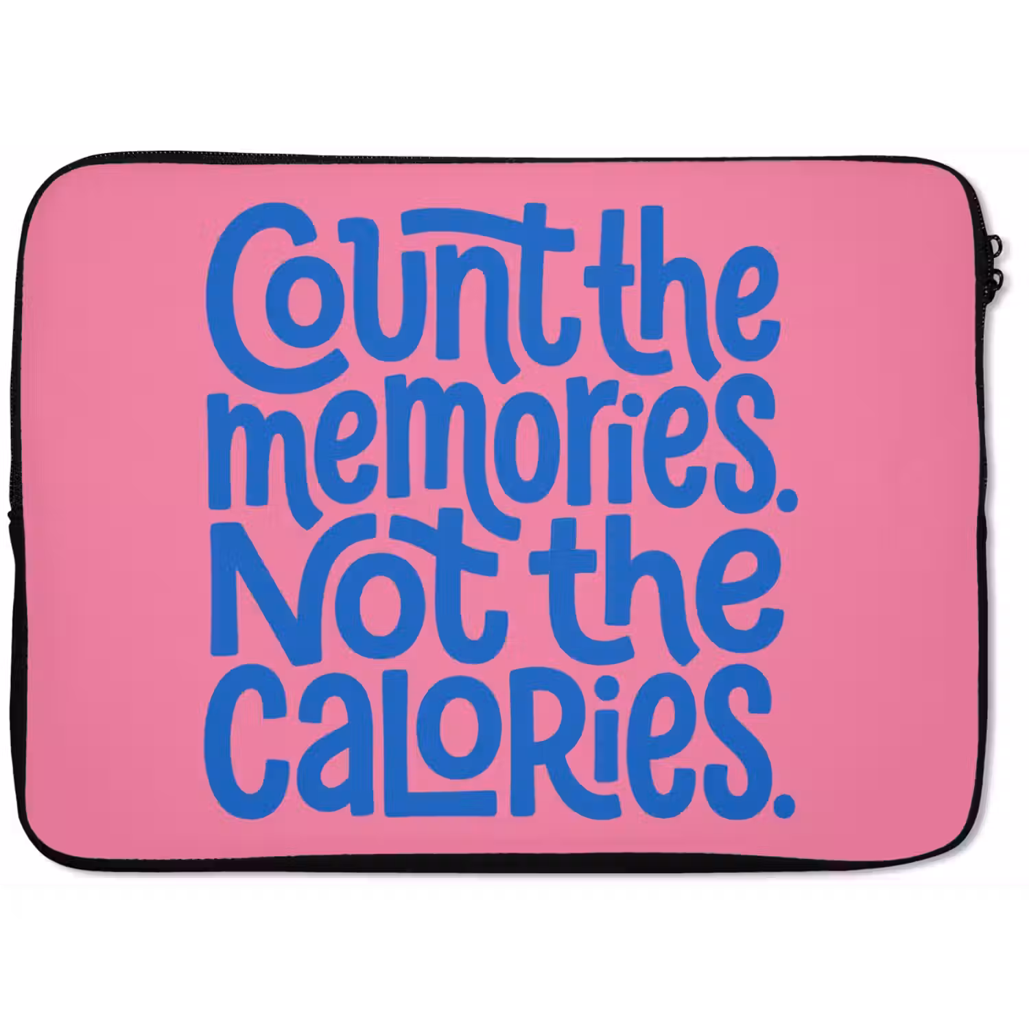 Memories - Roze - Blauw - Quote laptophoes neopreen klein -zkaufland3dotto