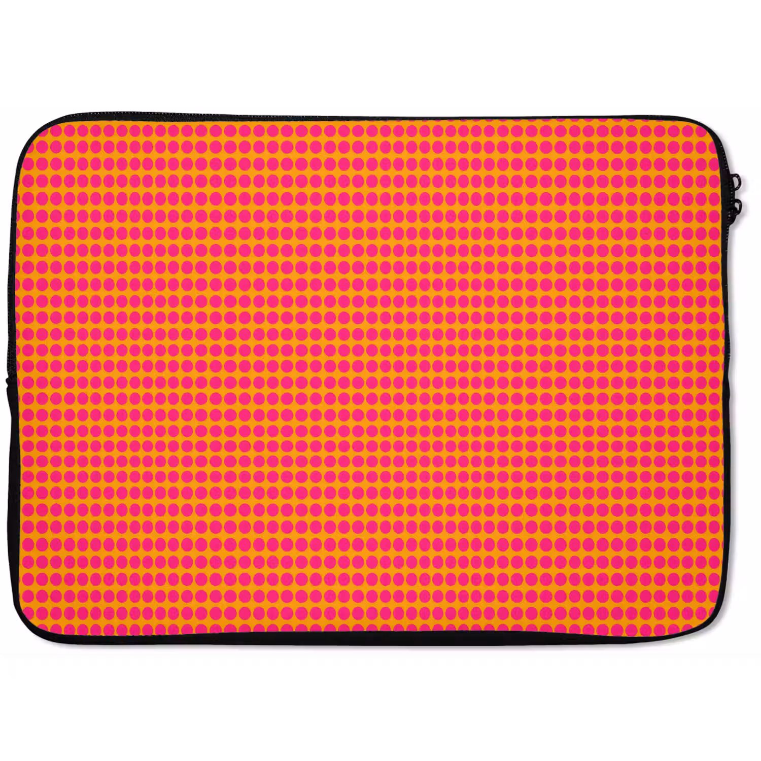 Modern - Stippen - Oranje laptophoes neopreen klein 279 -zkaufland3dotto