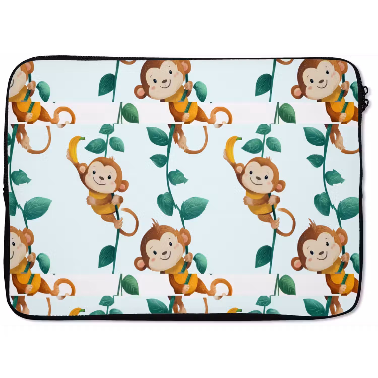 Apen - Lianen - Kleurrijk laptophoes neopreen klein 279 -zkaufland3dotto