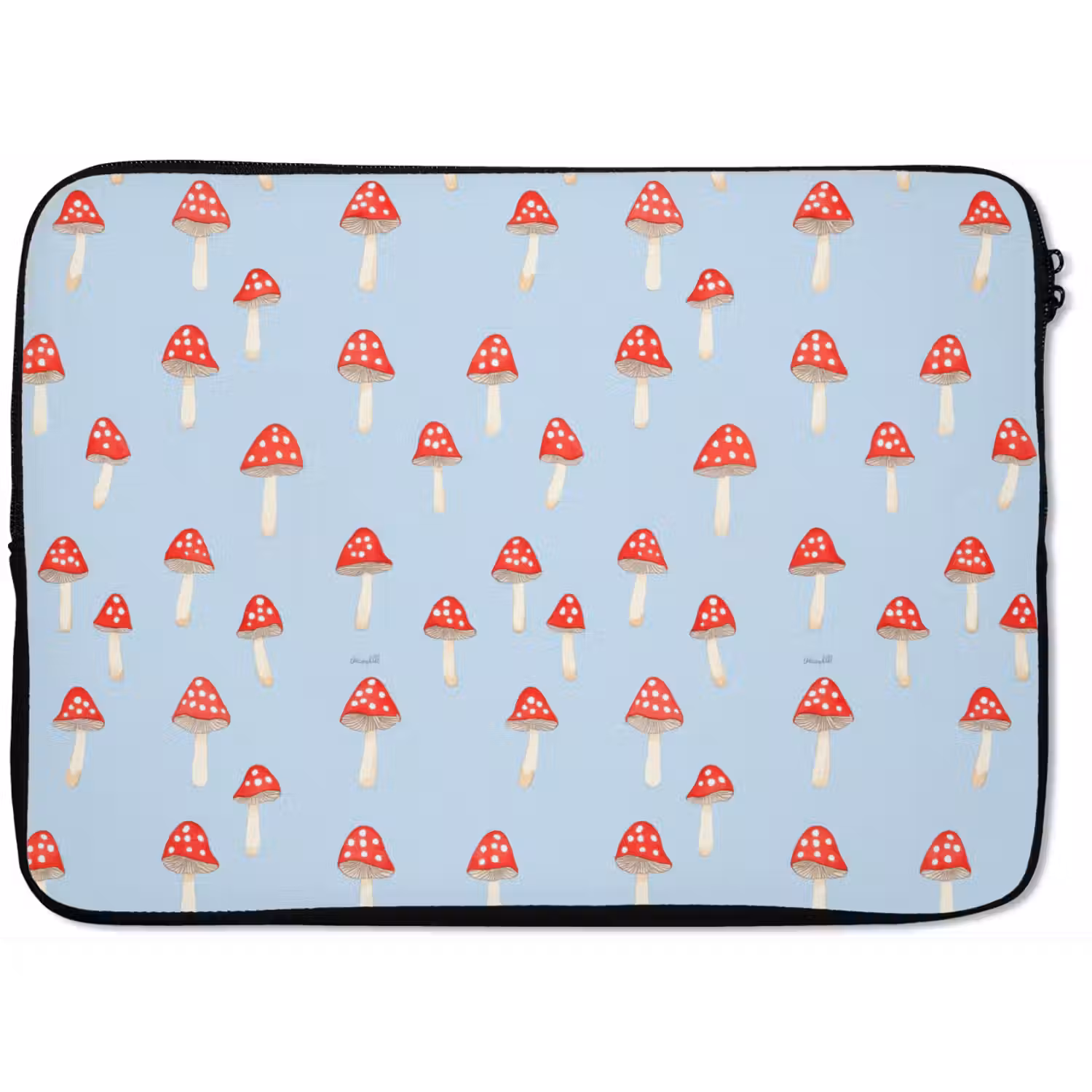 Paddenstoel -Sprookje - Blauw laptophoes neopreen klein 279 -zkaufland3dotto
