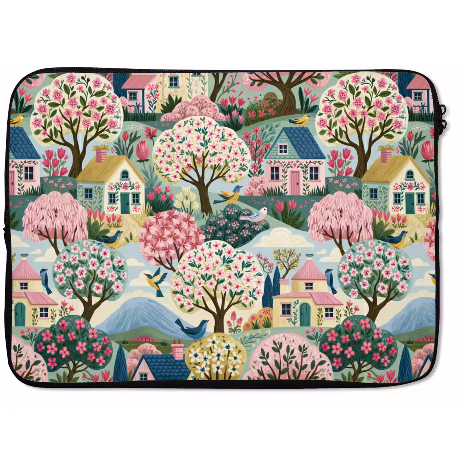 Nostalgisch - Idyllisch - Kleurrijk laptophoes neopreen klein 279 -zkaufland3dotto