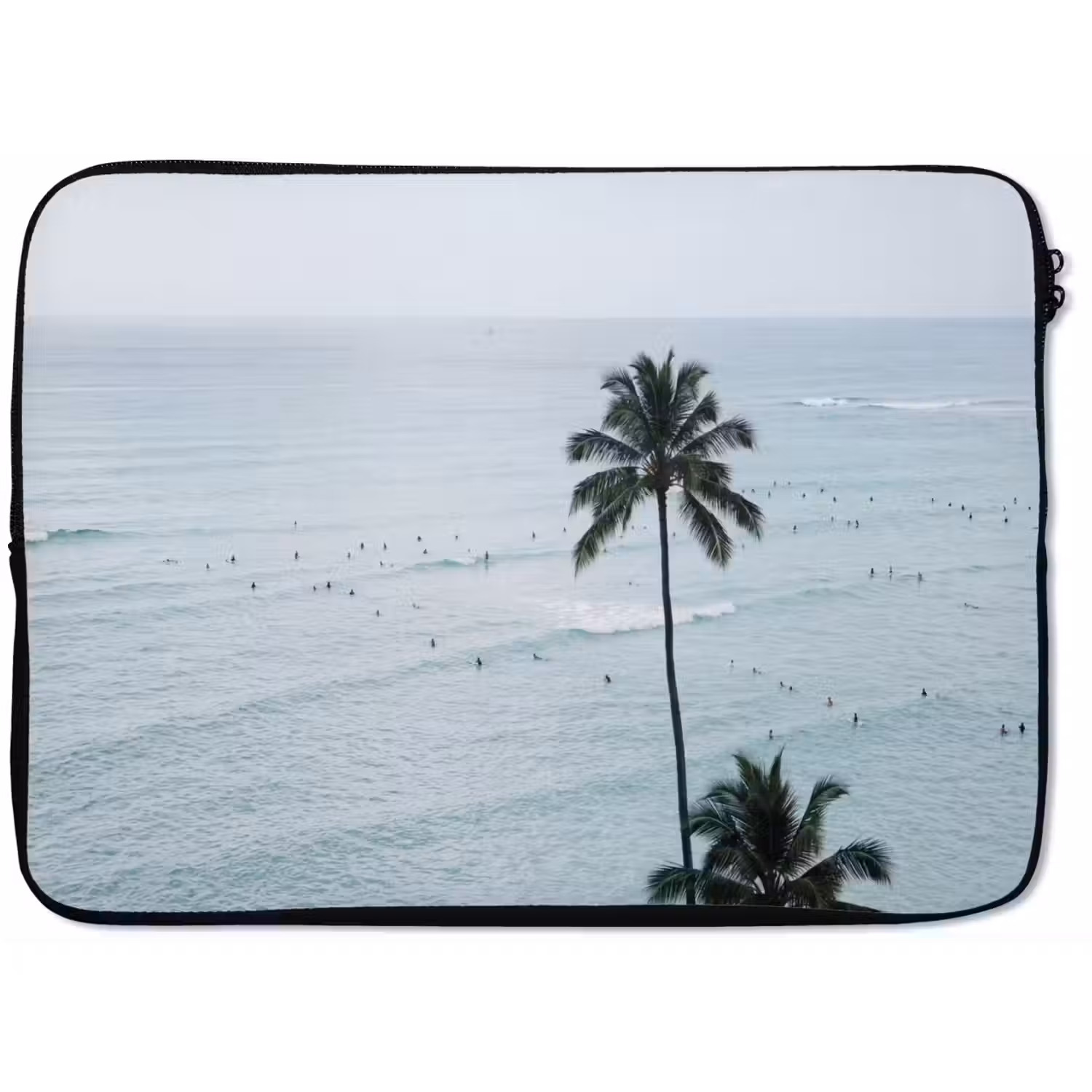 Oceaan - Palmbomen - Surfers laptophoes neopreen klein -zkaufland3dotto