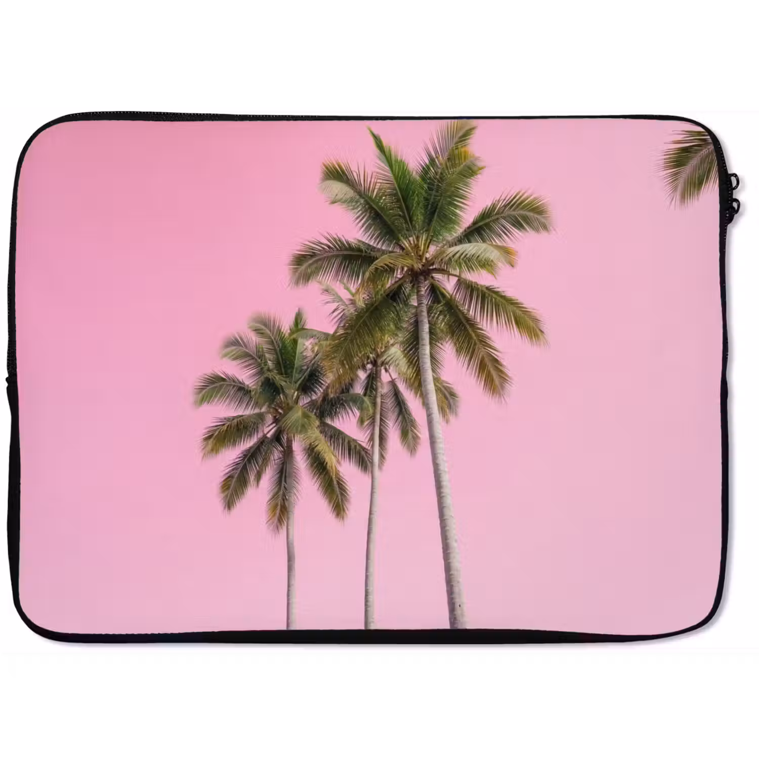 Palmboom - Tropisch - Pink laptophoes neopreen klein -zkaufland3dotto