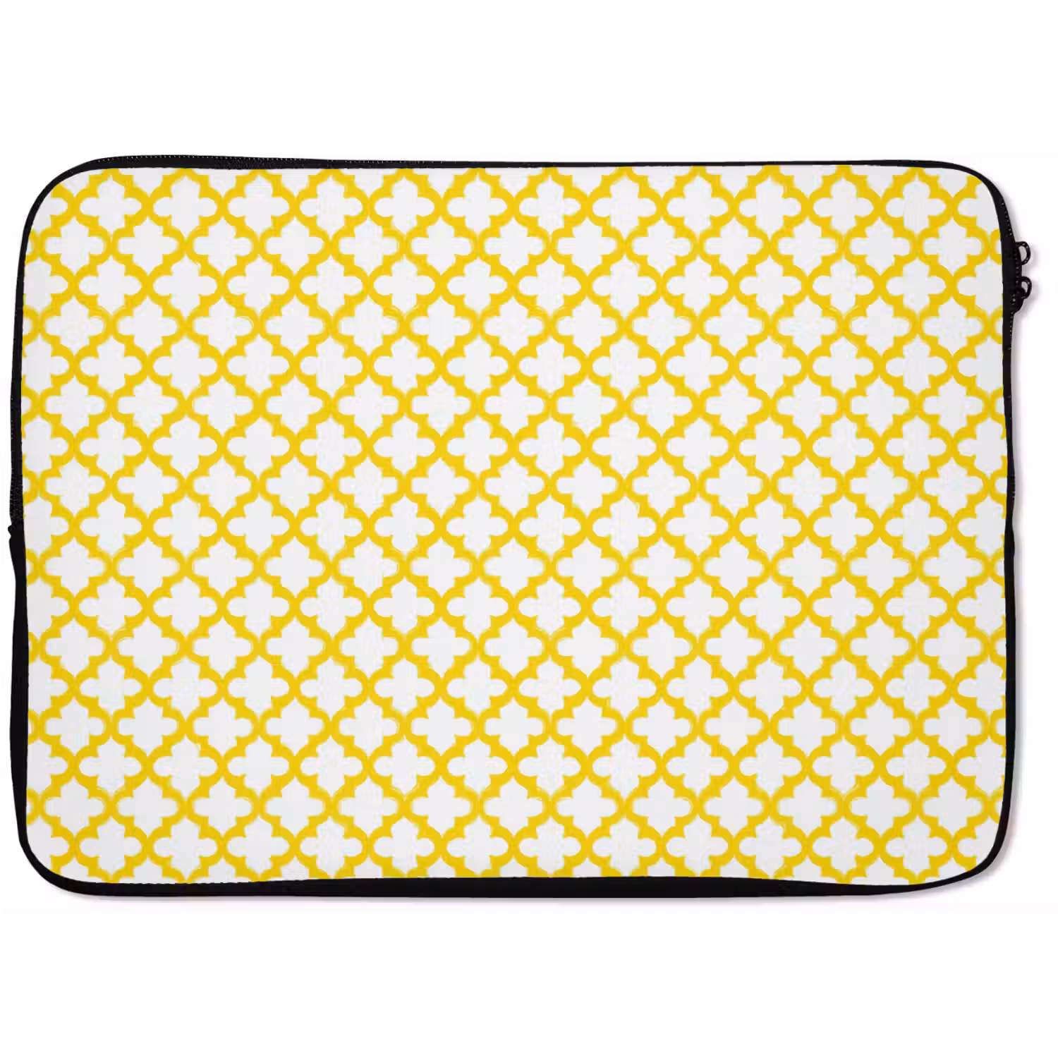 Patroon - Geometrisch - Klassiek - Geel laptophoes neopreen klein 279 -zkaufland3dotto