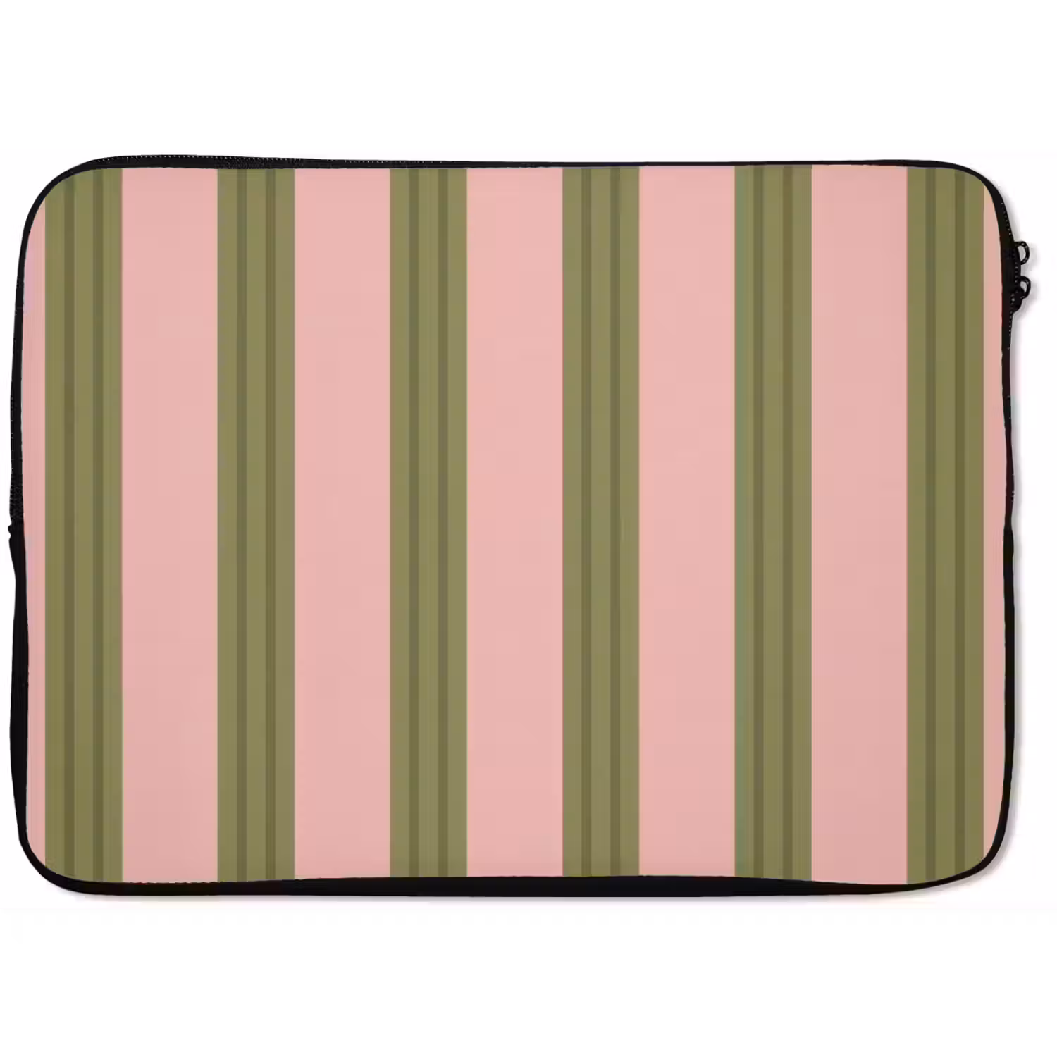 Patroon - Strepen - Abstract - Roze - Groen laptophoes neopreen klein -zkaufland3dotto