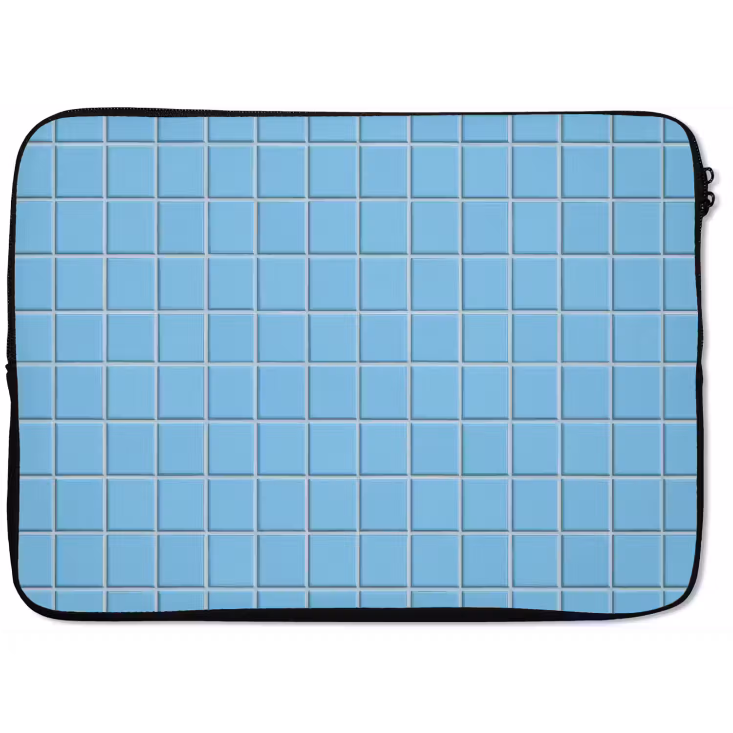 Patroon - Tegel - Pastel - Blauw laptophoes neopreen klein 279 -zkaufland3dotto