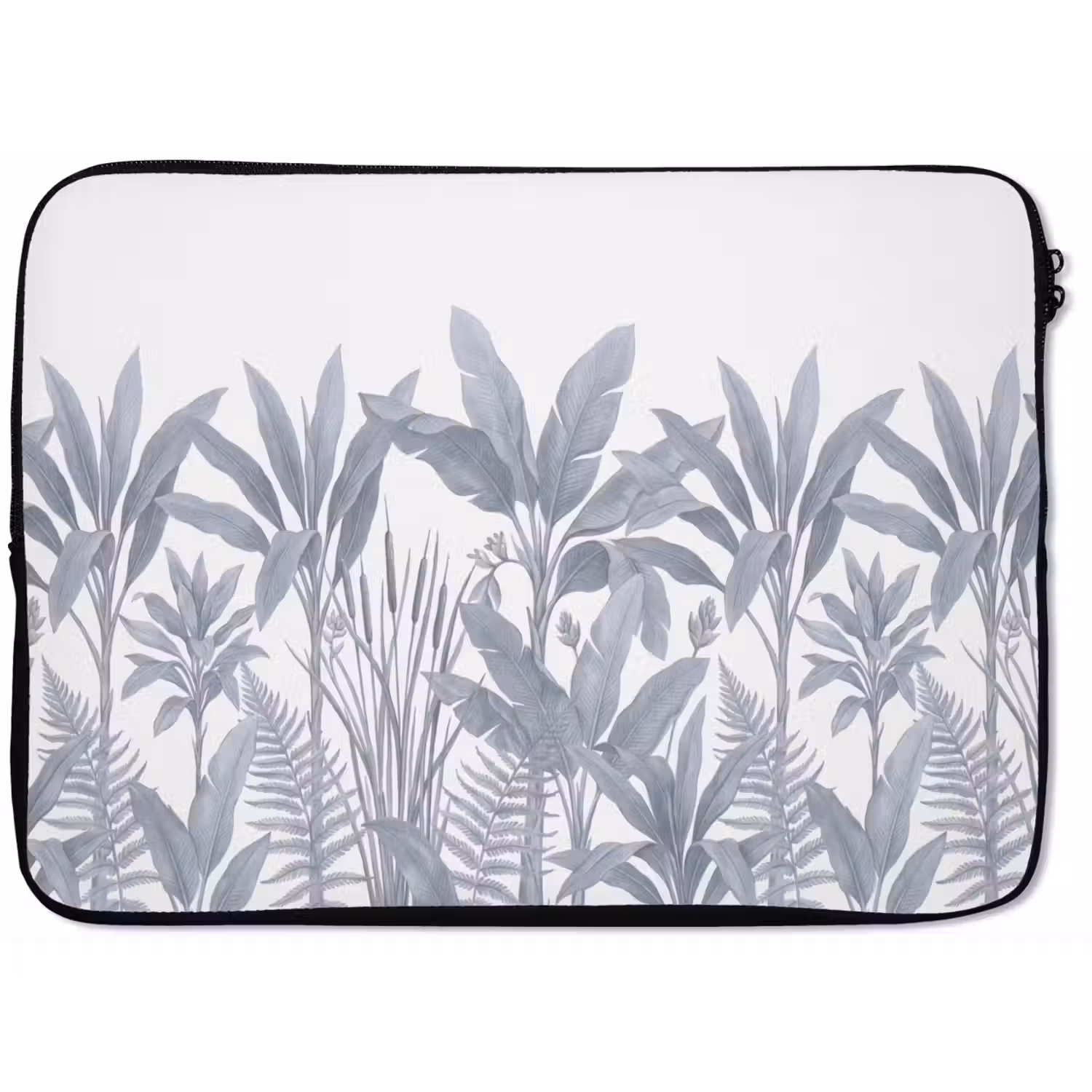 Planten - Bladeren - Natuur - Grijs laptophoes neopreen klein -zkaufland3dotto