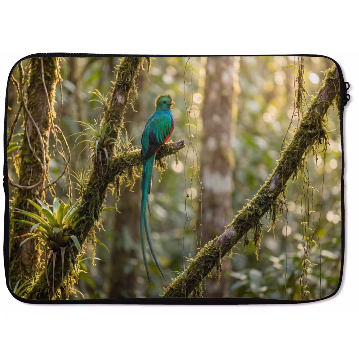 Quetzal - Jungle - Natuur - Groen laptophoes neopreen klein -zkaufland3dotto