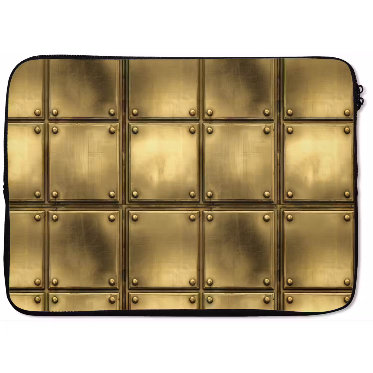 Platen - Industrieel - Stoer - Goud laptophoes neopreen klein 279 -zkaufland3dotto