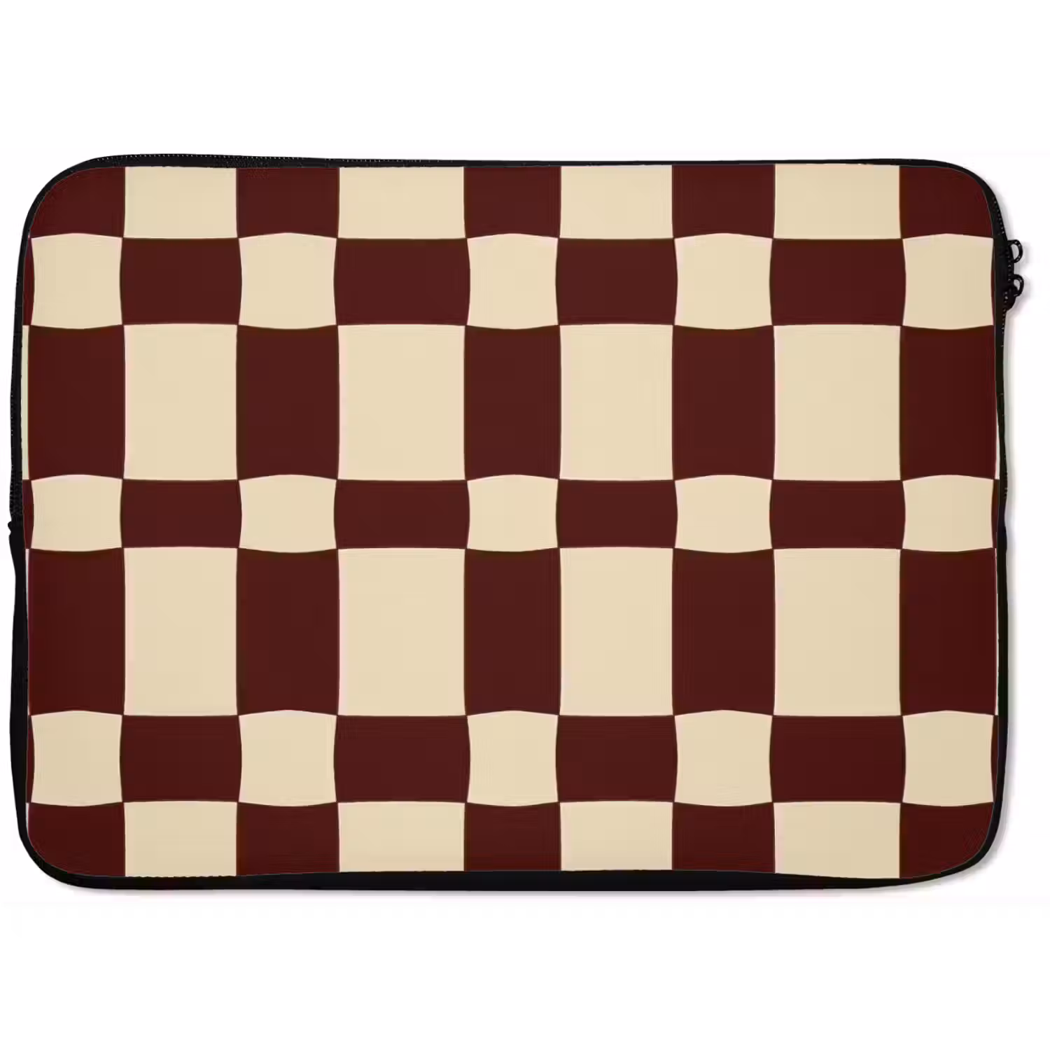 Retro - Patroon - Bruin laptophoes neopreen klein 279 -zkaufland3dotto