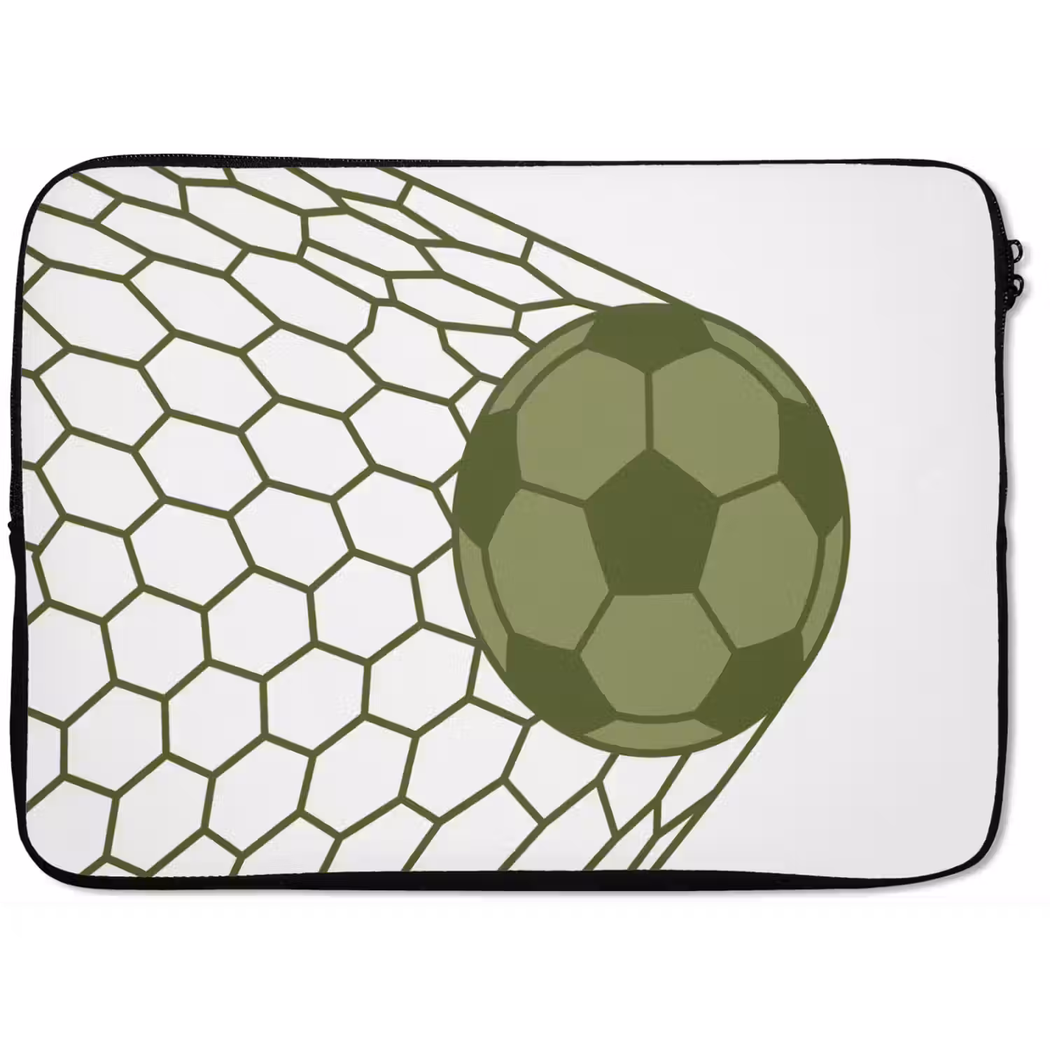 Voetbal - Goal - Sport - Groen laptophoes neopreen klein -zkaufland3dotto