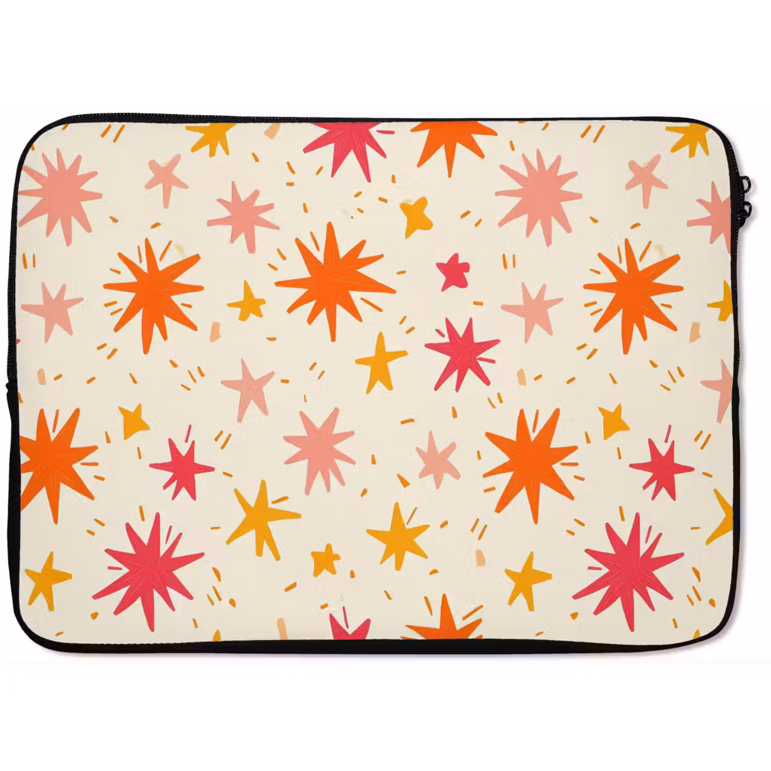 Sterren - Speels - Kleurrijk laptophoes neopreen klein 279 -zkaufland3dotto