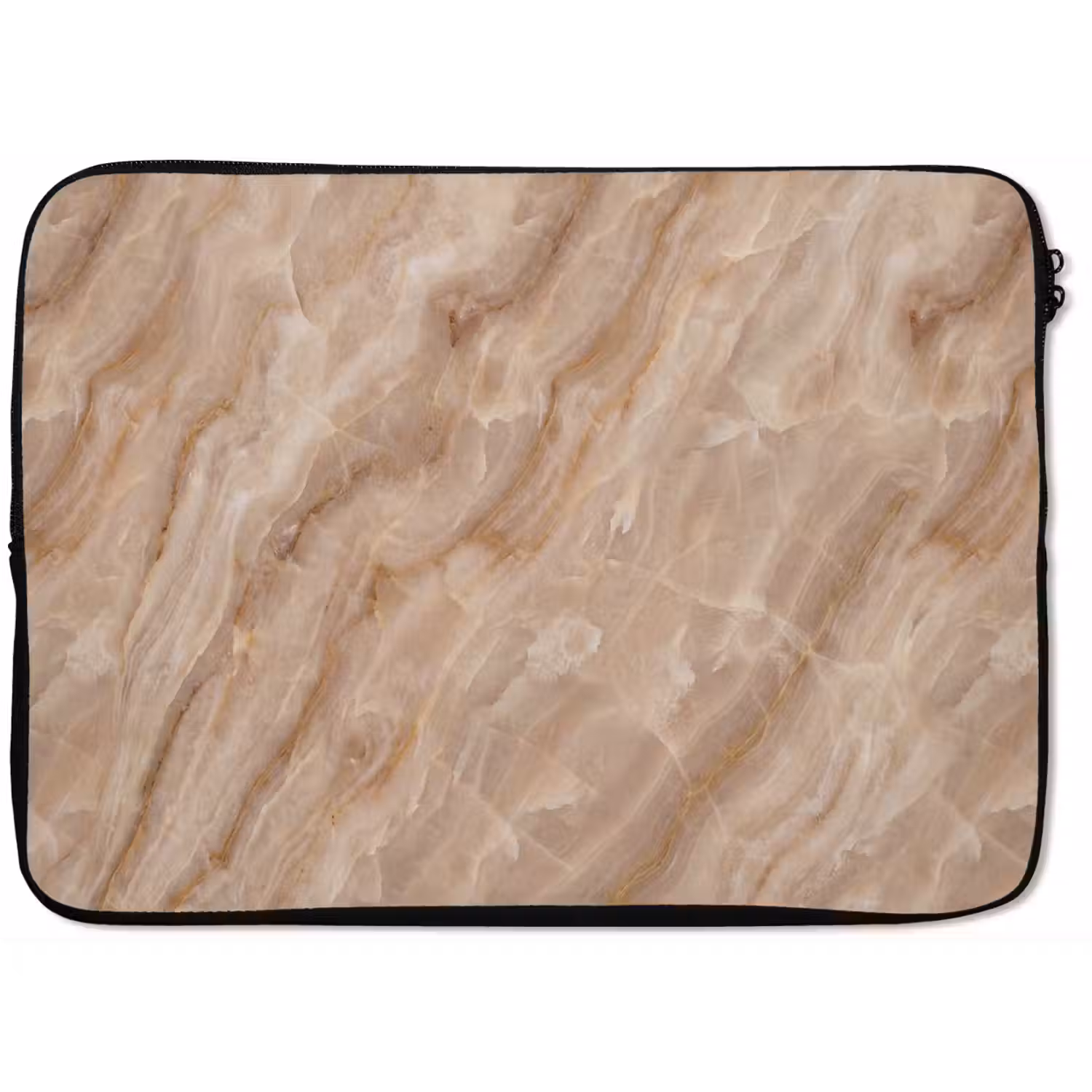 Steen - Ader - Natuur - Modern - Beige laptophoes neopreen klein -zkaufland3dotto