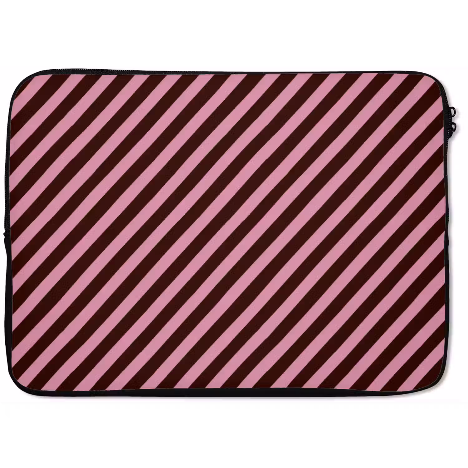 Strepen - Roze - Bruin laptophoes neopreen klein 279 -zkaufland3dotto