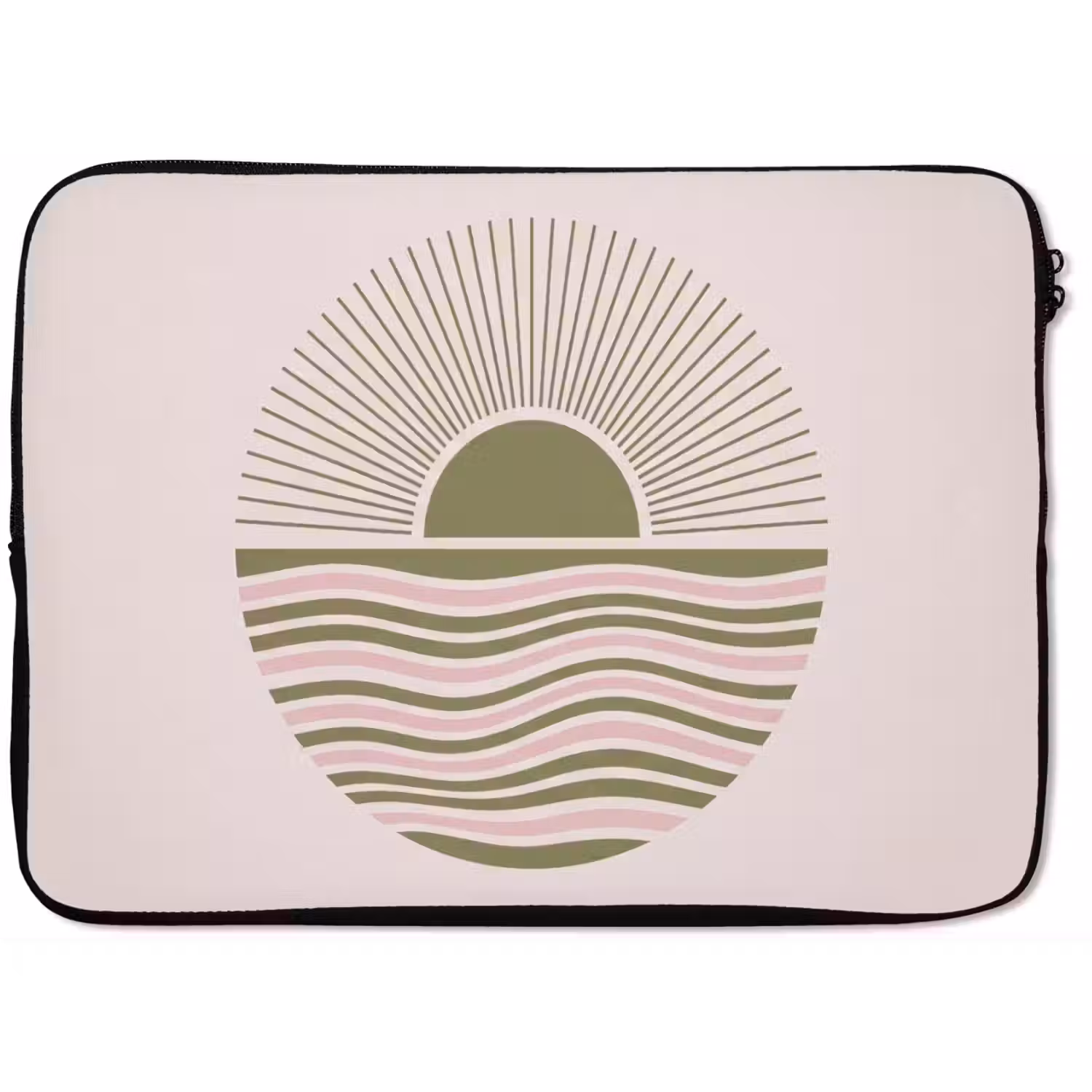 Zon - Zee - Abstract - Modern - Roze laptophoes neopreen klein -zkaufland3dotto