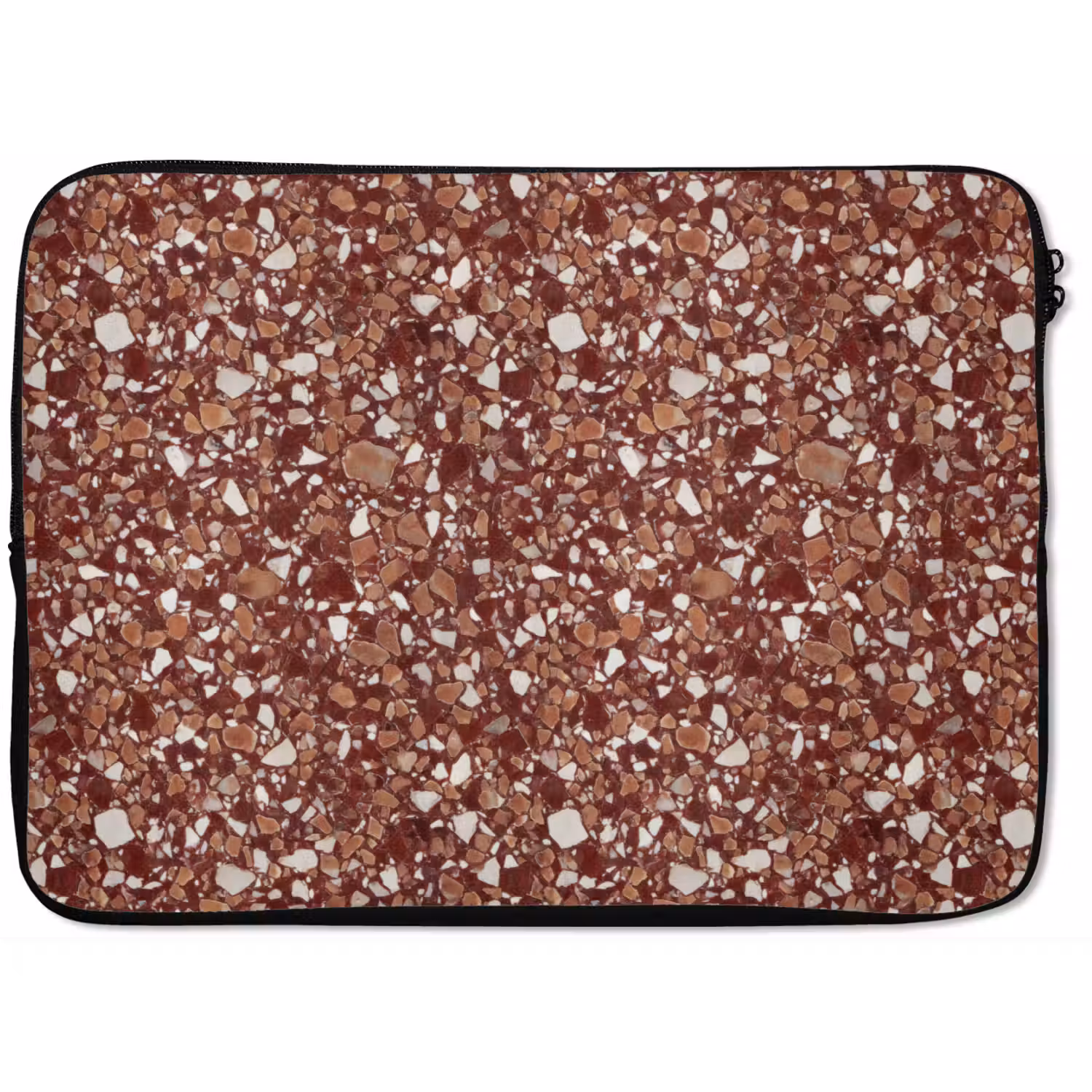 Terrazzo - Patroon - Steentextuur - Roodbruin laptophoes neopreen klein 279 -zkaufland3dotto