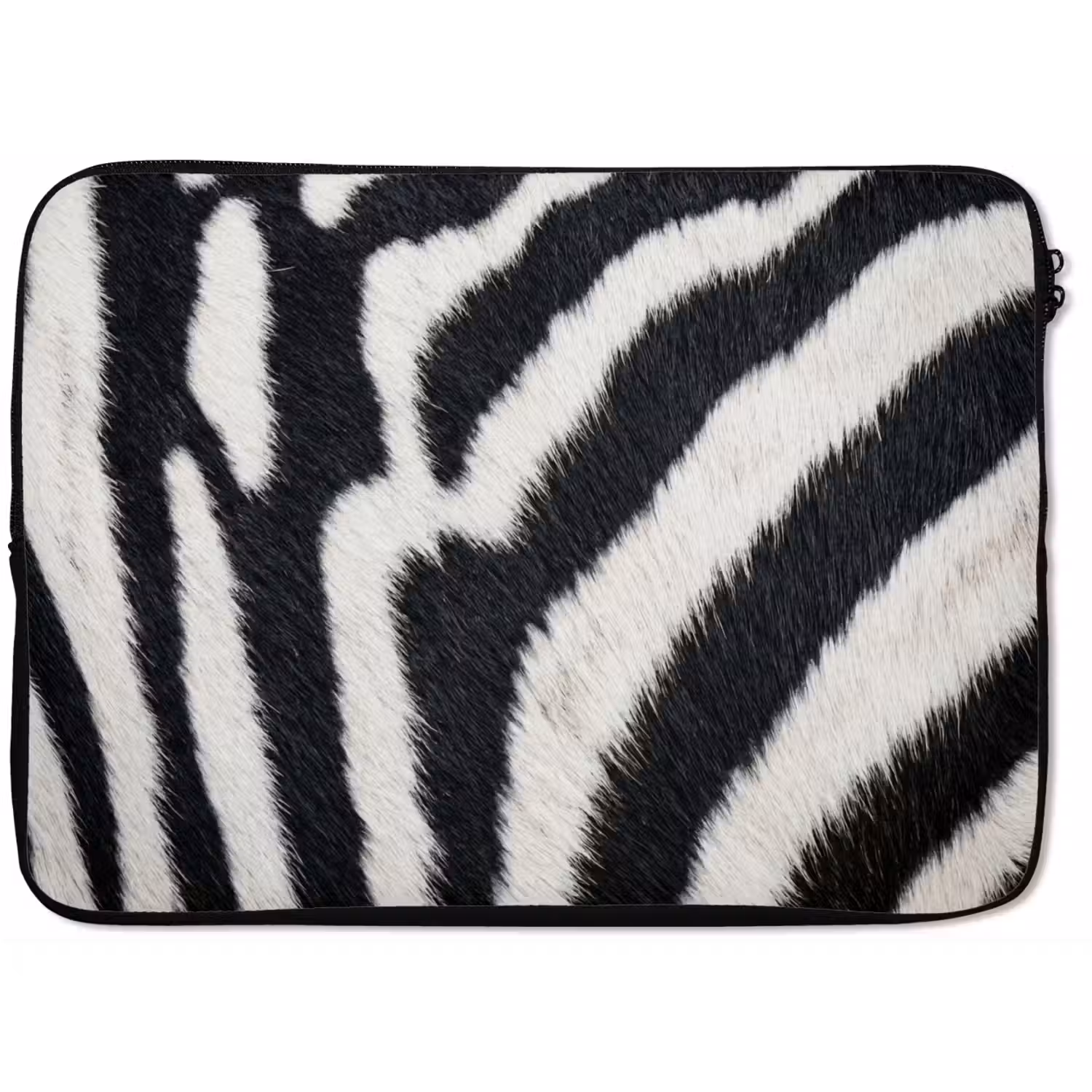 Zebra - Vacht - Klassiek - Zwart - Wit laptophoes neopreen klein -zkaufland3dotto