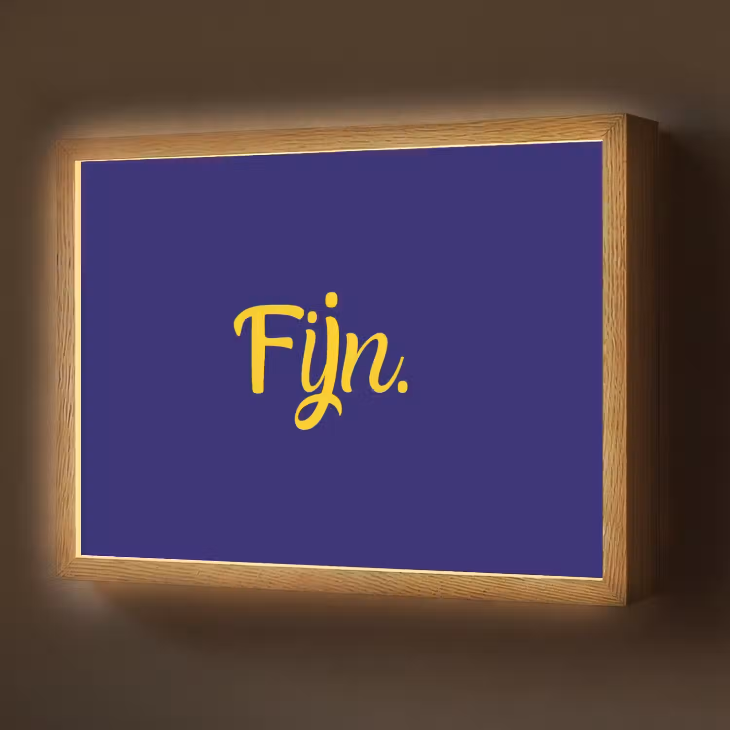 Blauw - Geel - Fijn Light Box met batterij (Wandlamp) middel -z3d_website