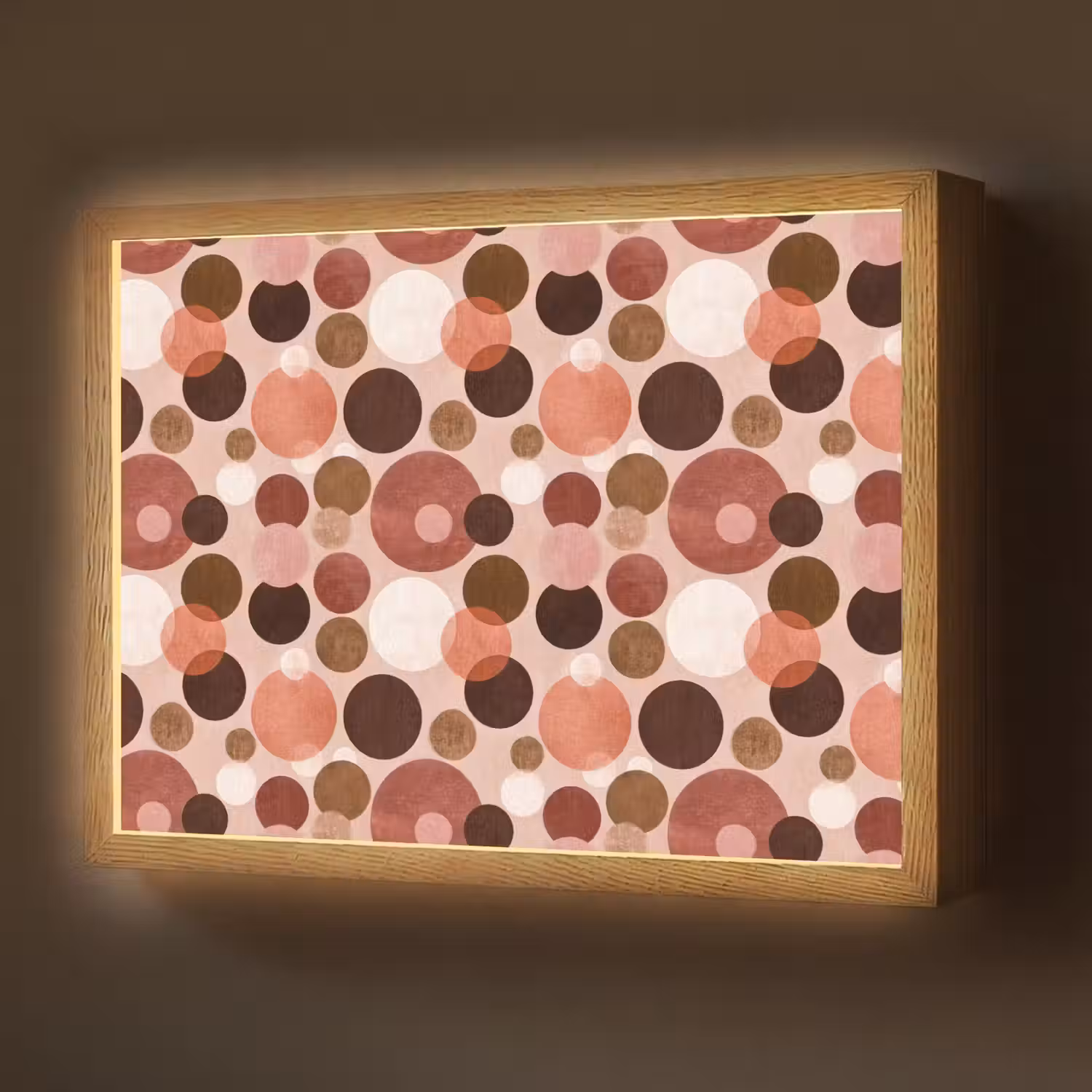 Cirkels - Modern - Kleurrijk Light Box met batterij (Wandlamp) middel 907 -z3d_website