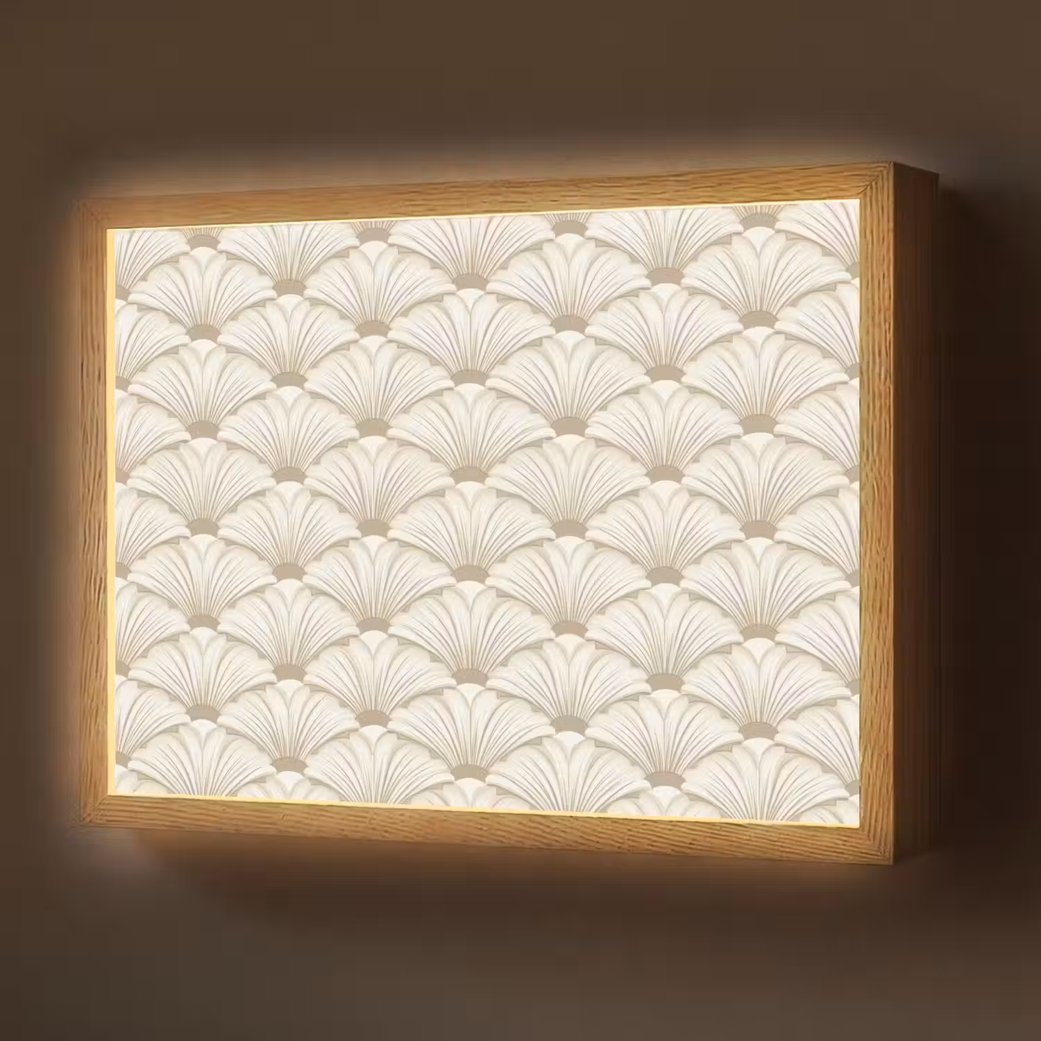 Klassiek - Art - Beige Light Box met batterij (Wandlamp) middel 907 -z3d_website