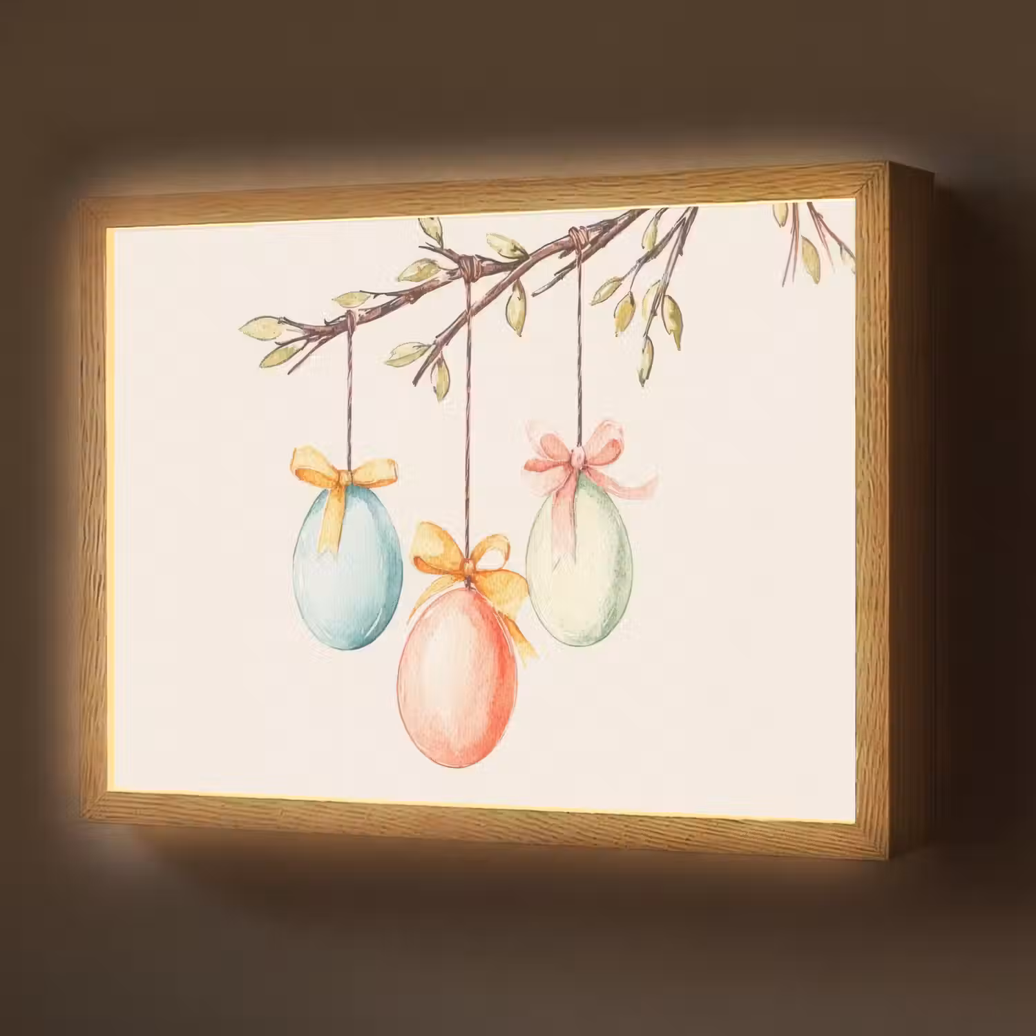Paastak - Strikje - Eieren Light Box met batterij (Wandlamp) middel -z3d_website
