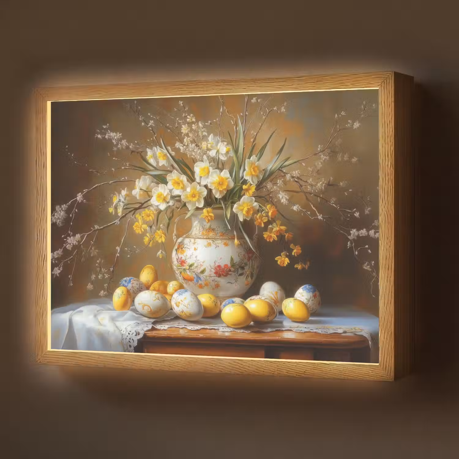 Paaseieren - Stilleven - Vaas Light Box met batterij (Wandlamp) middel -z3d_website