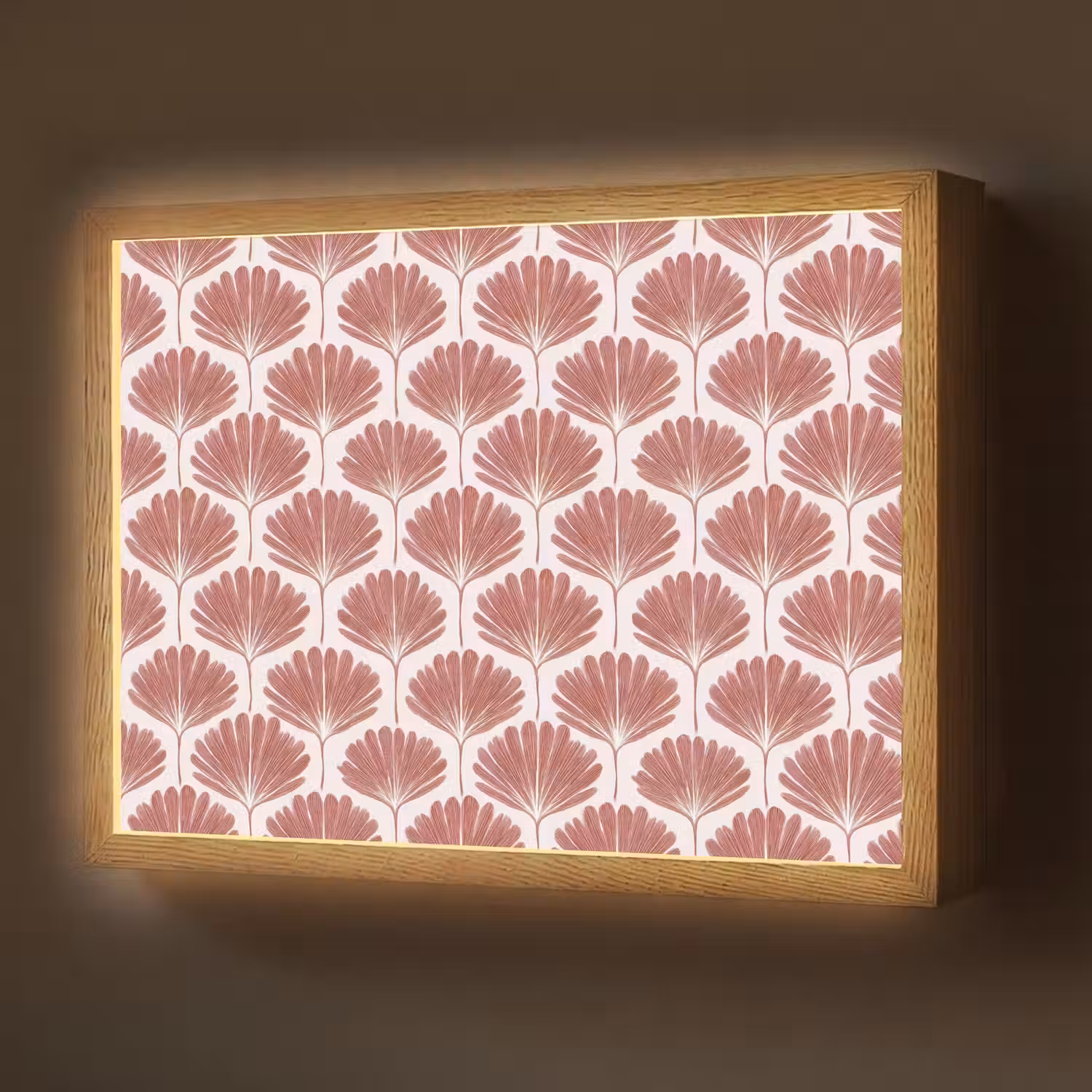 Waaier - Motief - Terra Light Box met batterij (Wandlamp) middel 907 -z3d_website