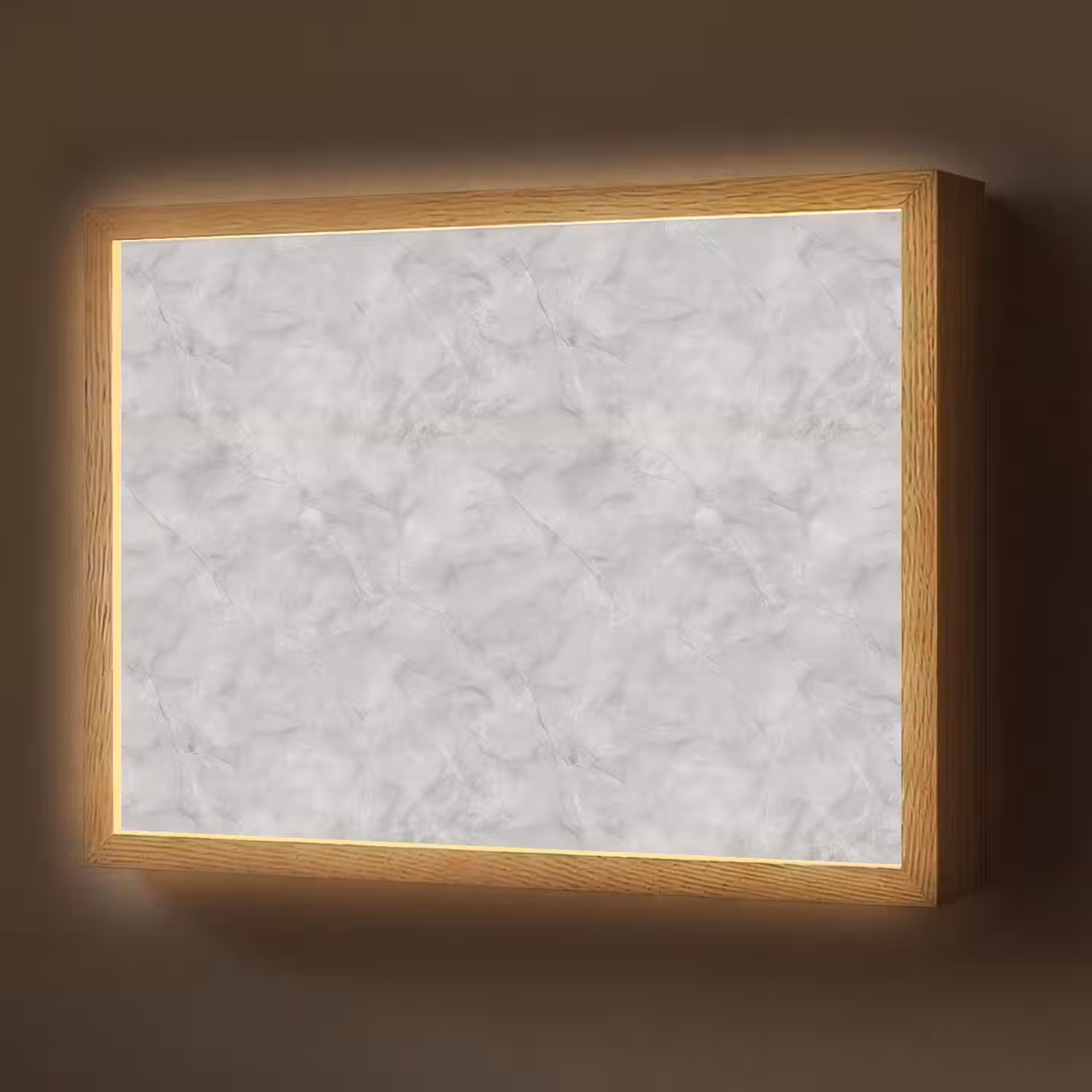 Grijs - Marmer - Mat Light Box met batterij (Wandlamp) middel 907 -z3d_website