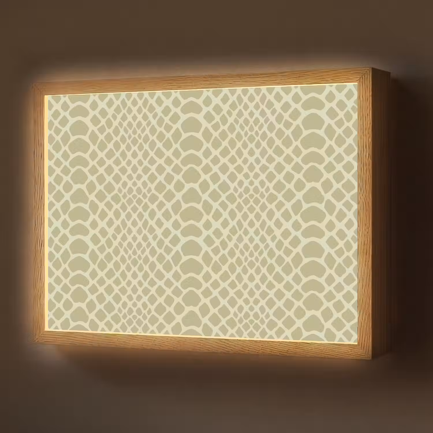 Groen - Patroon - Schubben Light Box met batterij (Wandlamp) middel 907 -z3d_website