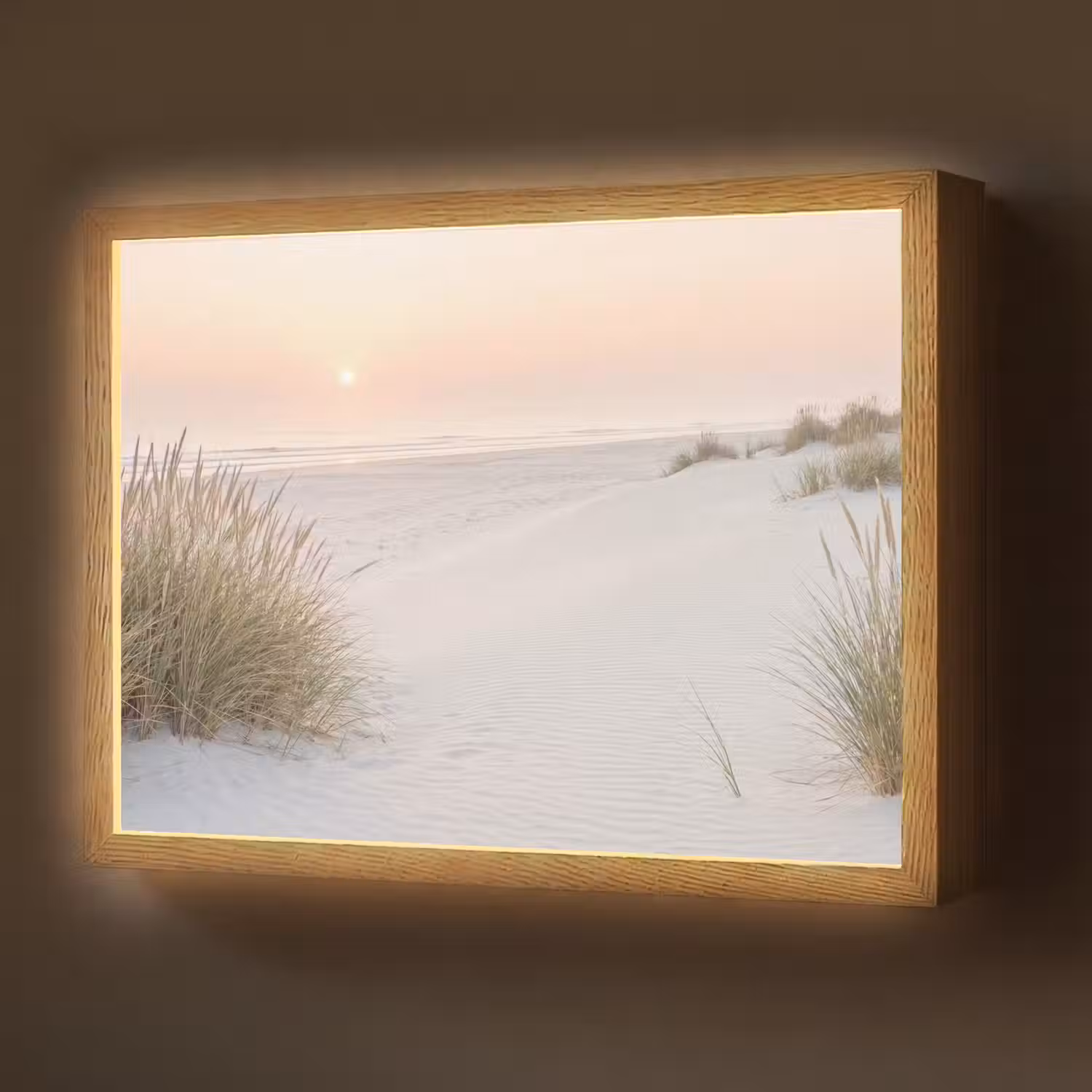 Horizon - Duinlandschap - Zand Light Box met batterij (Wandlamp) middel -z3d_website